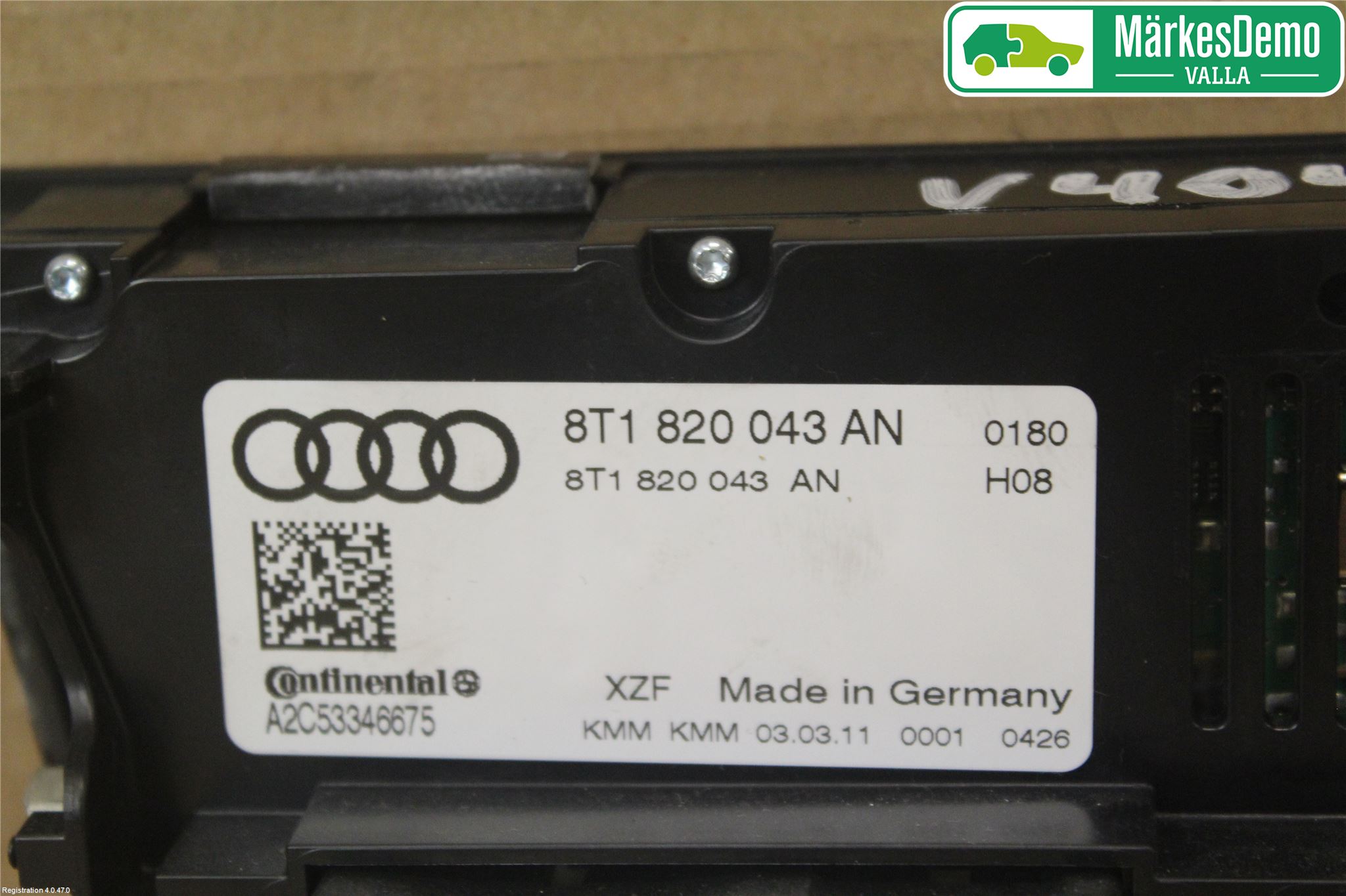 Audi Q5 09-16 Varme Ac Betjening-Display
