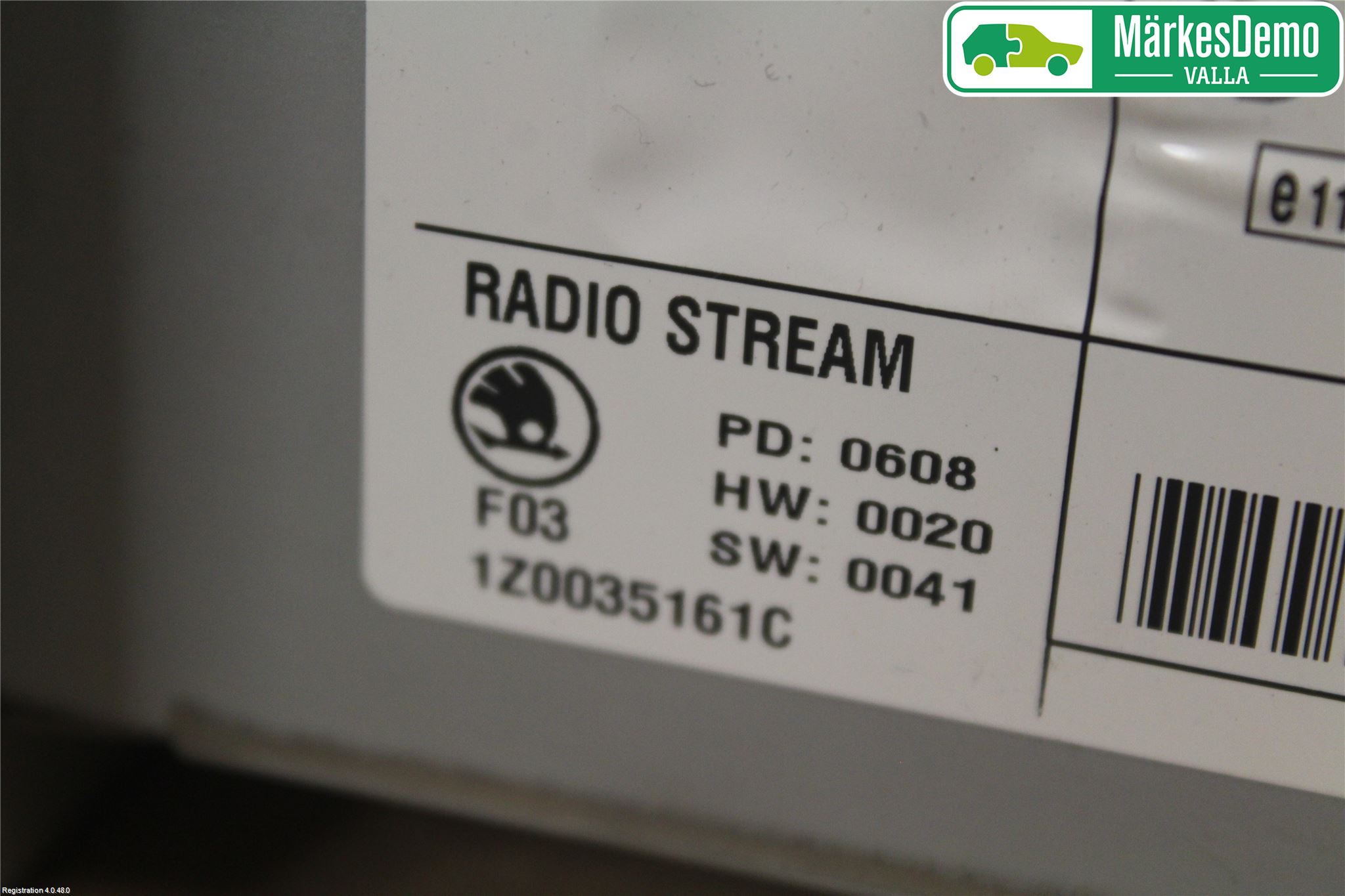 Skoda OCTAVIA (1Z) 05-13 Stereo Radio Med Cd