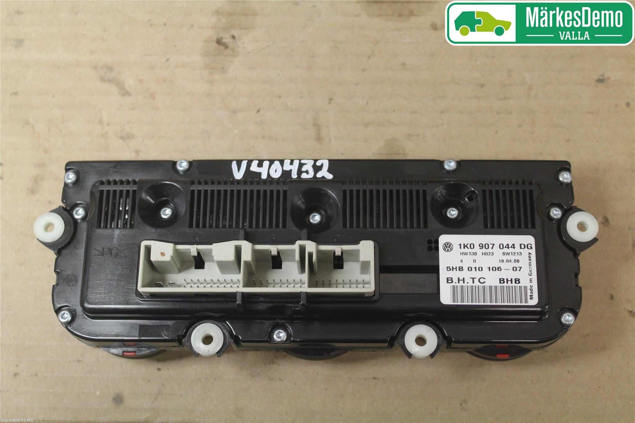 Volkswagen VW TIGUAN 07-16 Varme Ac Betjening-Display