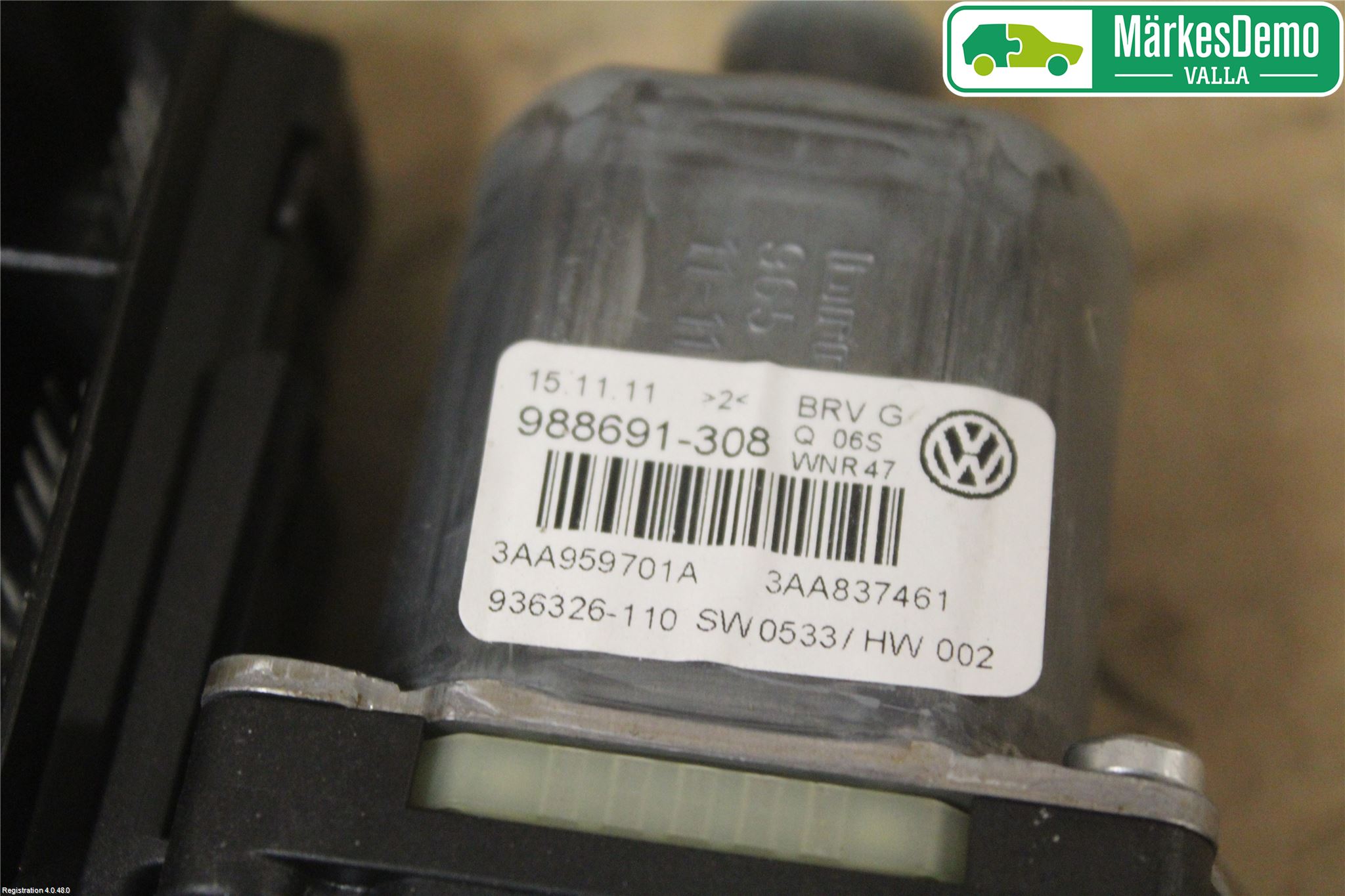 Volkswagen VW PASSAT 11-14 Vindusheismotor