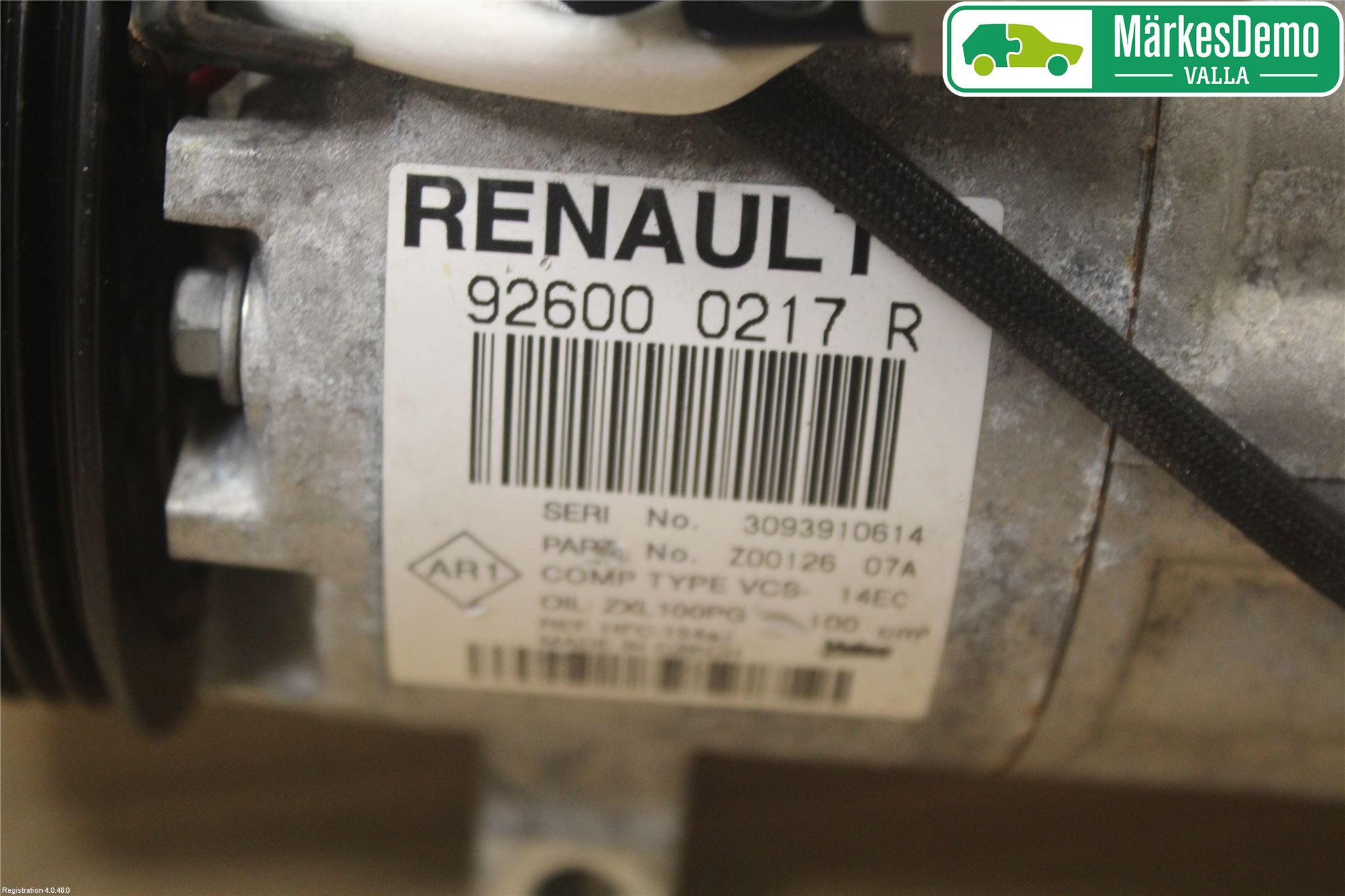 Renault CLIO IV 12-16 Varme Ac Kompressor