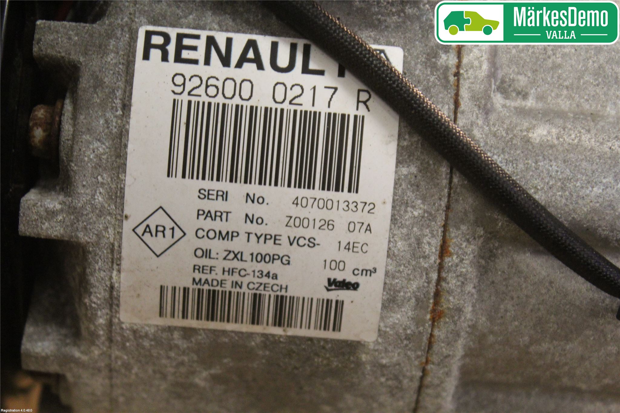 Renault CLIO IV 12-16 Varme Ac Kompressor