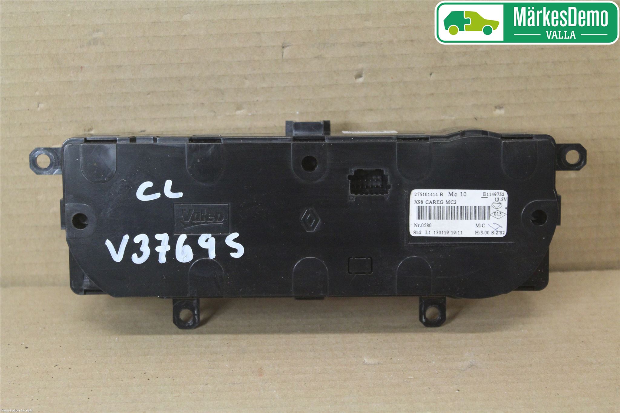 Renault CLIO IV 12-16 Varmeapparat Panel(Regulering)