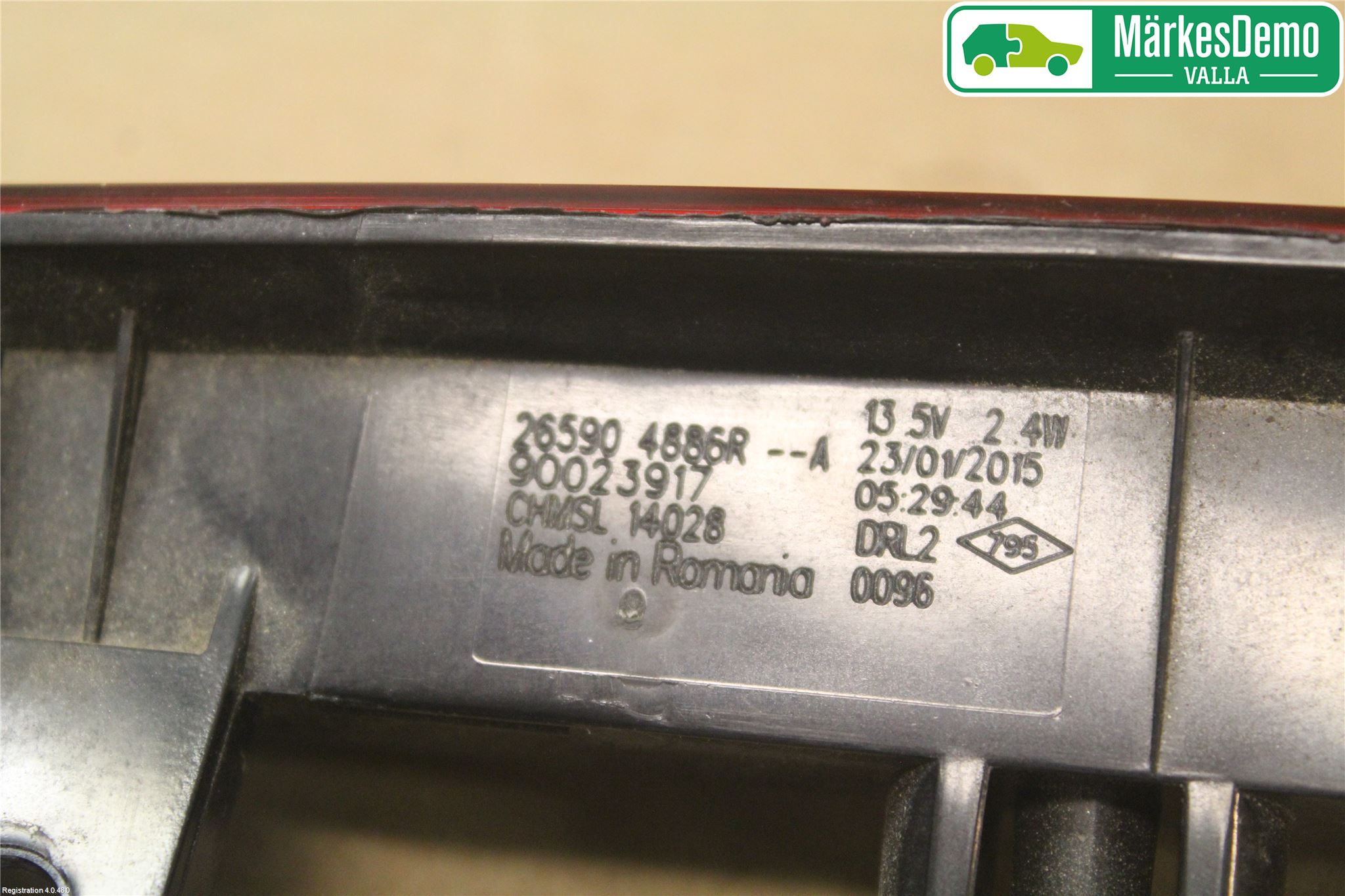 Renault CLIO IV 12-16 Bremselys Bakrute