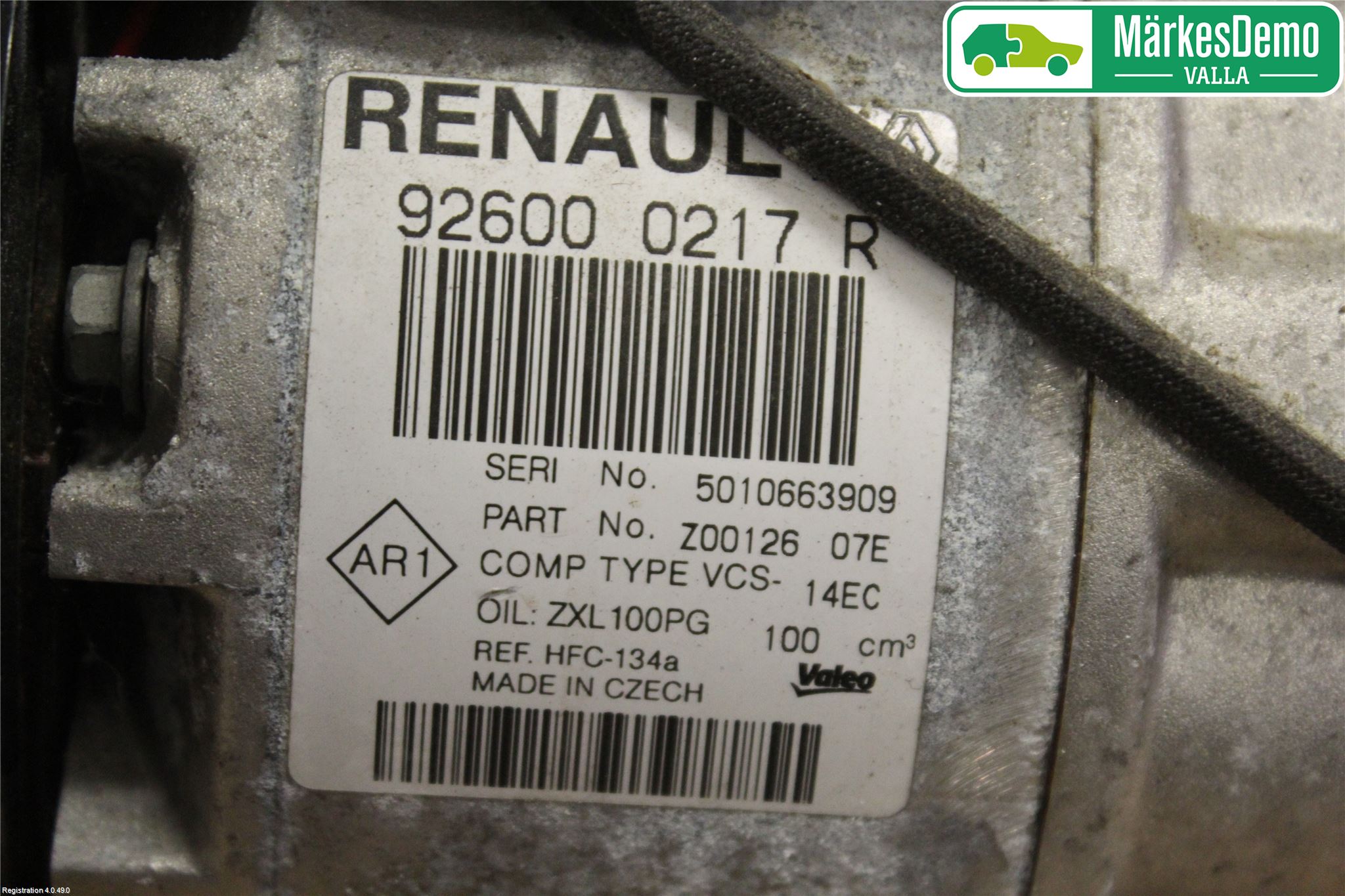 Renault CLIO IV 12-16 Varme Ac Kompressor