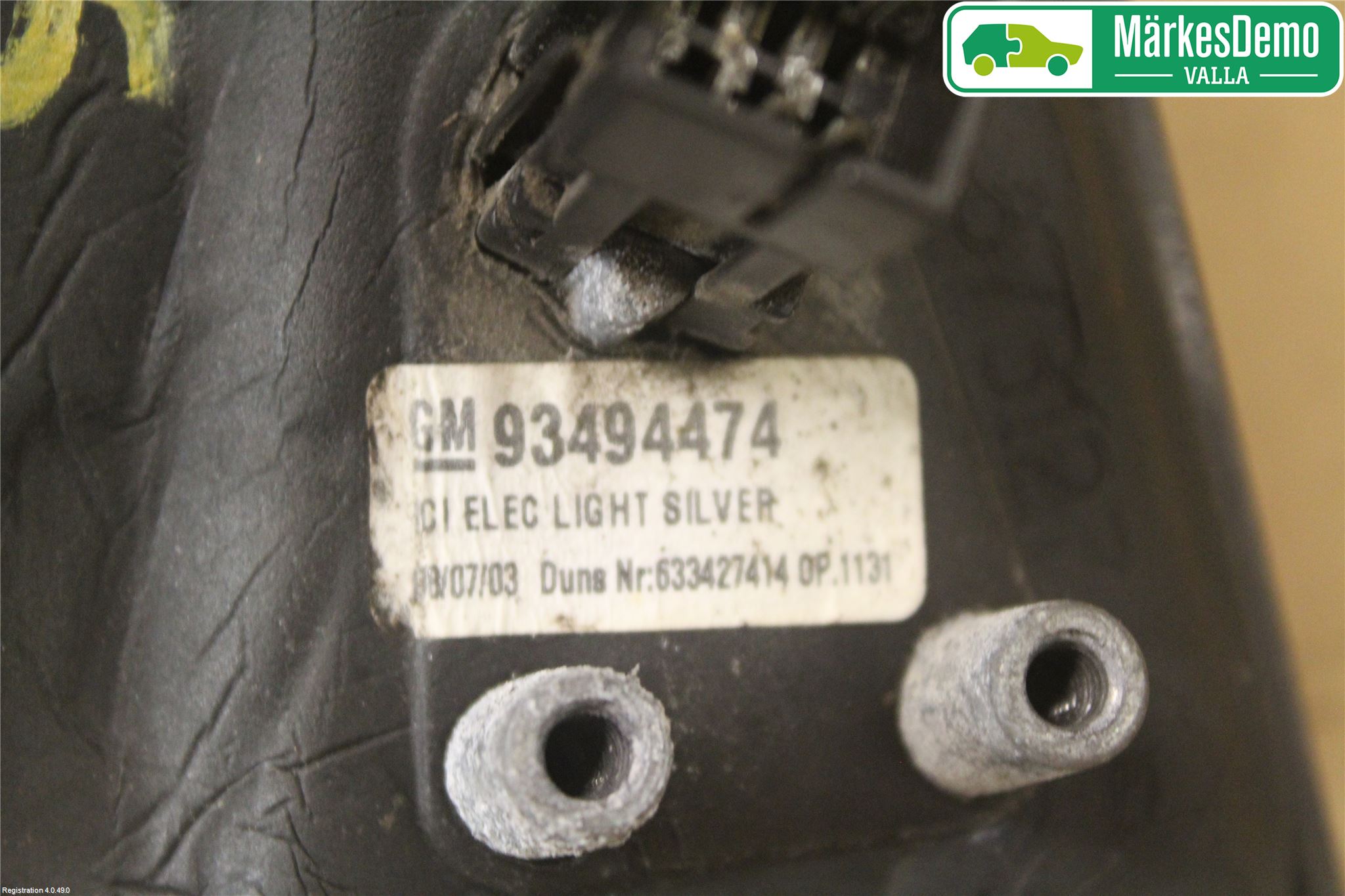 Opel MERIVA A   03-10 Speil V M-El Justering