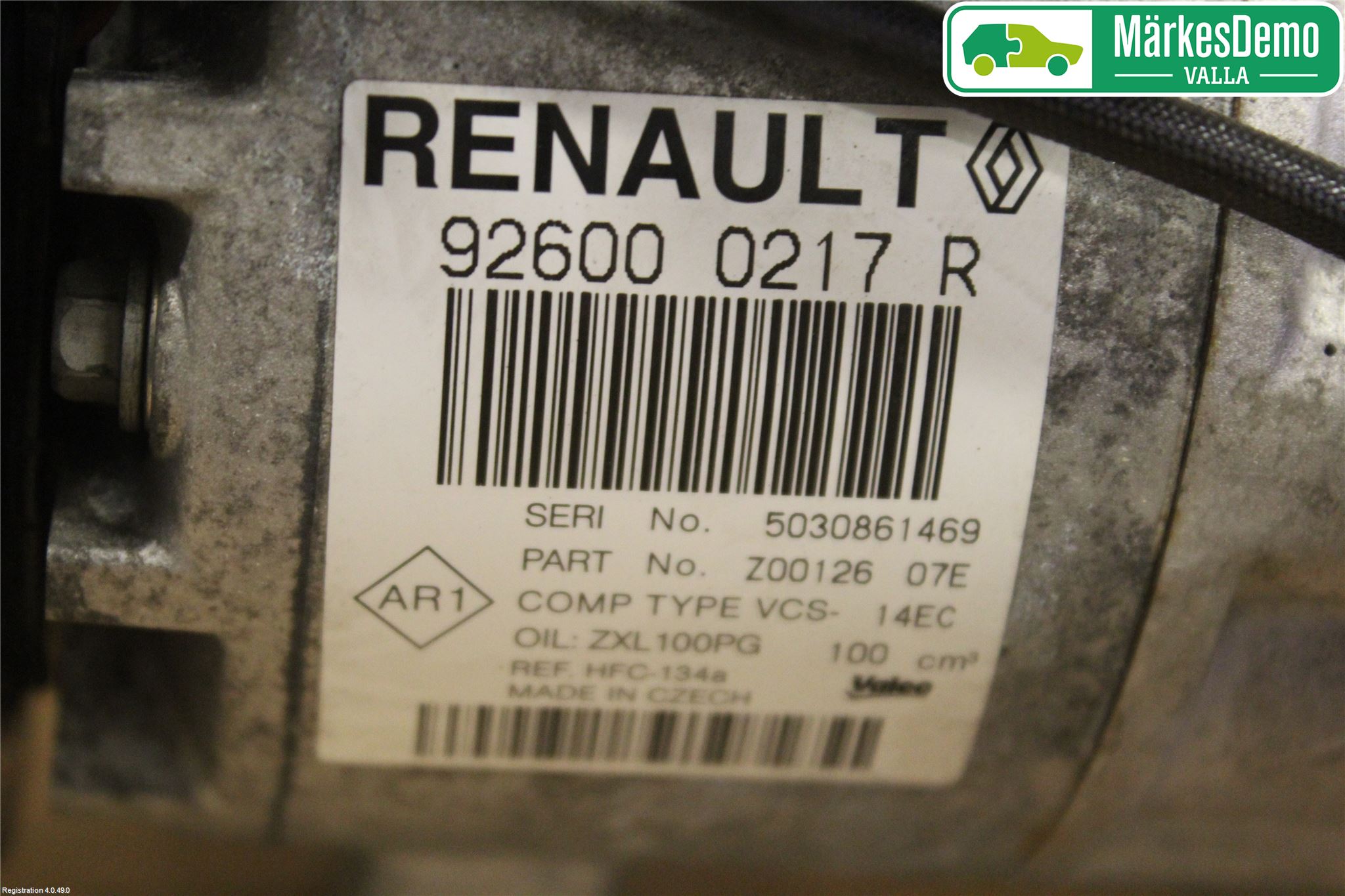 Renault CLIO IV 12-16 Varme Ac Kompressor