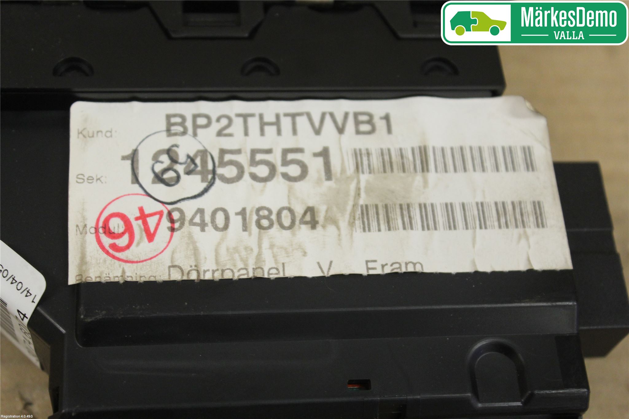 Volvo V70 05-08 Bryter Vindusheis