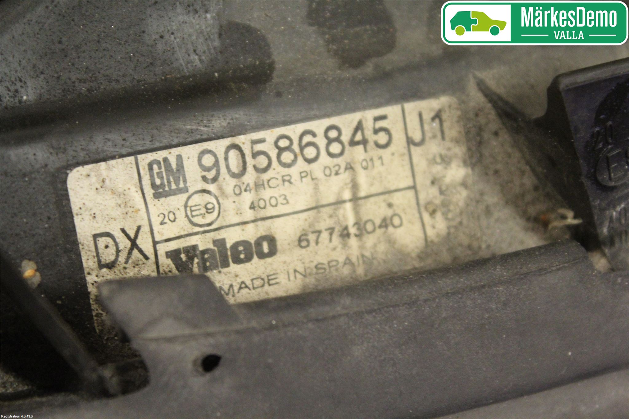 Opel VECTRA B 96-01 Frontlykt Høyre