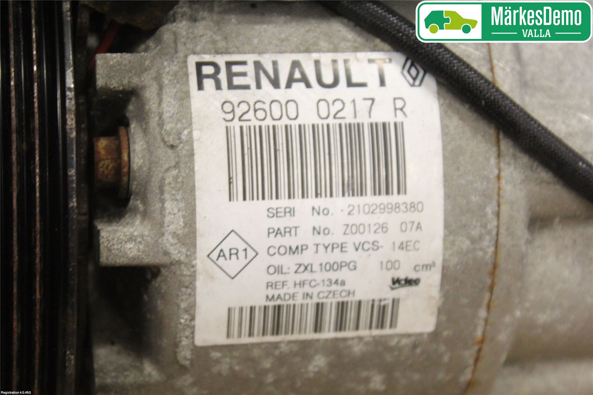 Renault CLIO IV 12-16 Varme Ac Kompressor