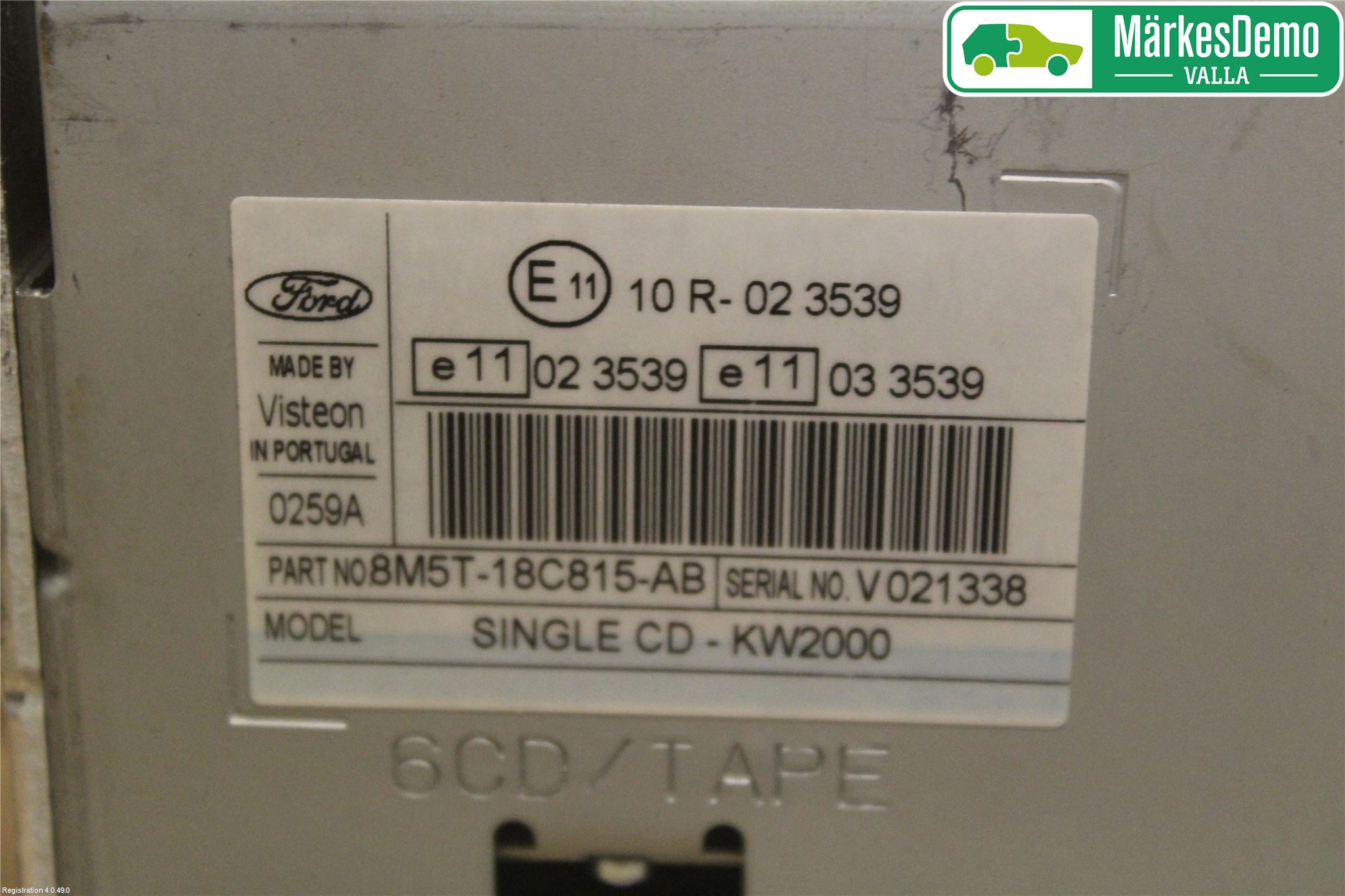 Ford FOCUS 08-11 Stereo Radio Med Cd