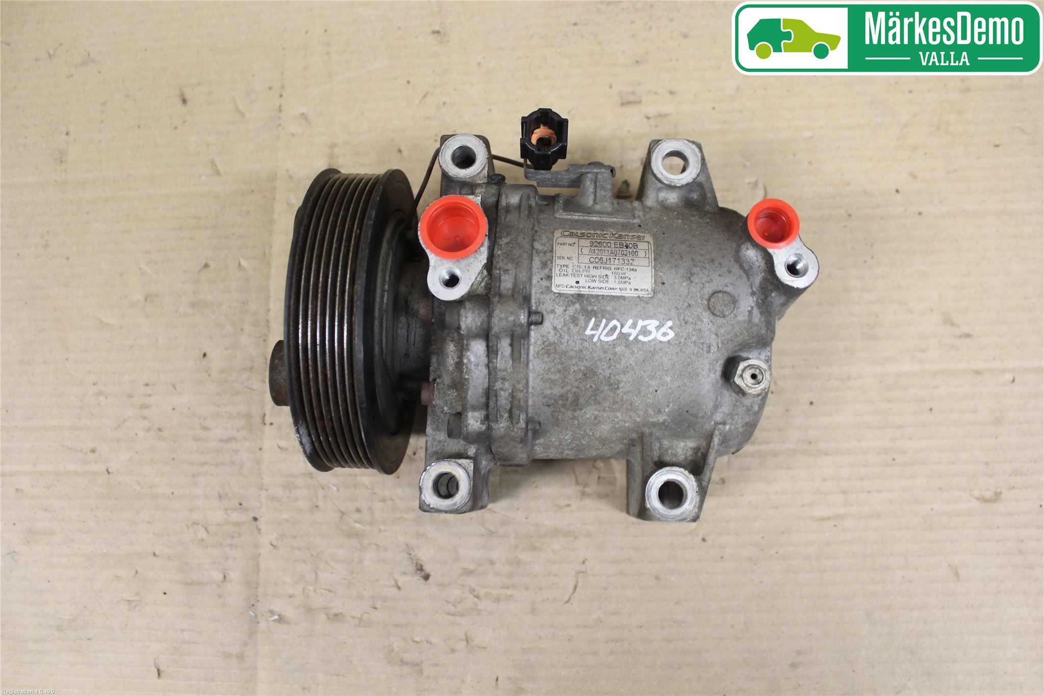 Nissan NAVARA 05-16 Varme Ac Kompressor