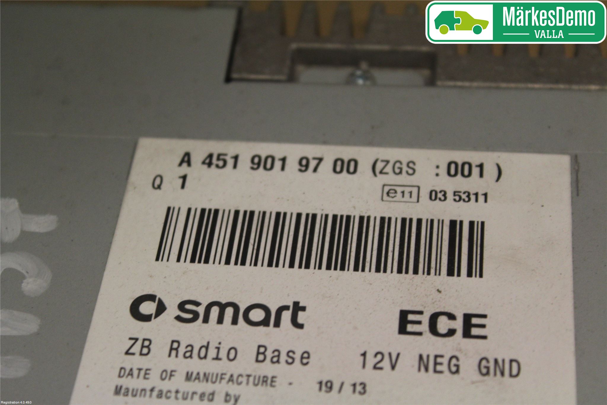Smart FORTWO II 07-14 Stereo Radio Med Cd