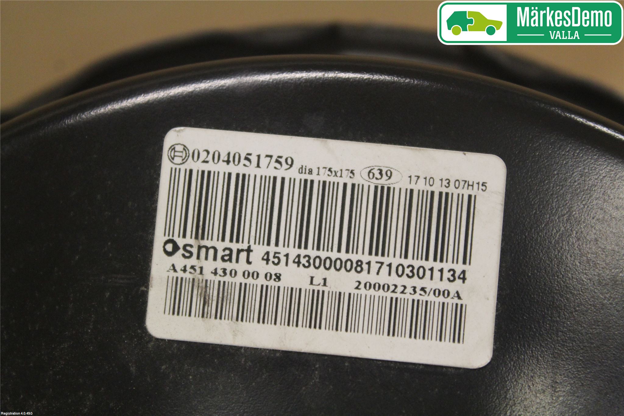 Smart FORTWO II 07-14 Bremseservo