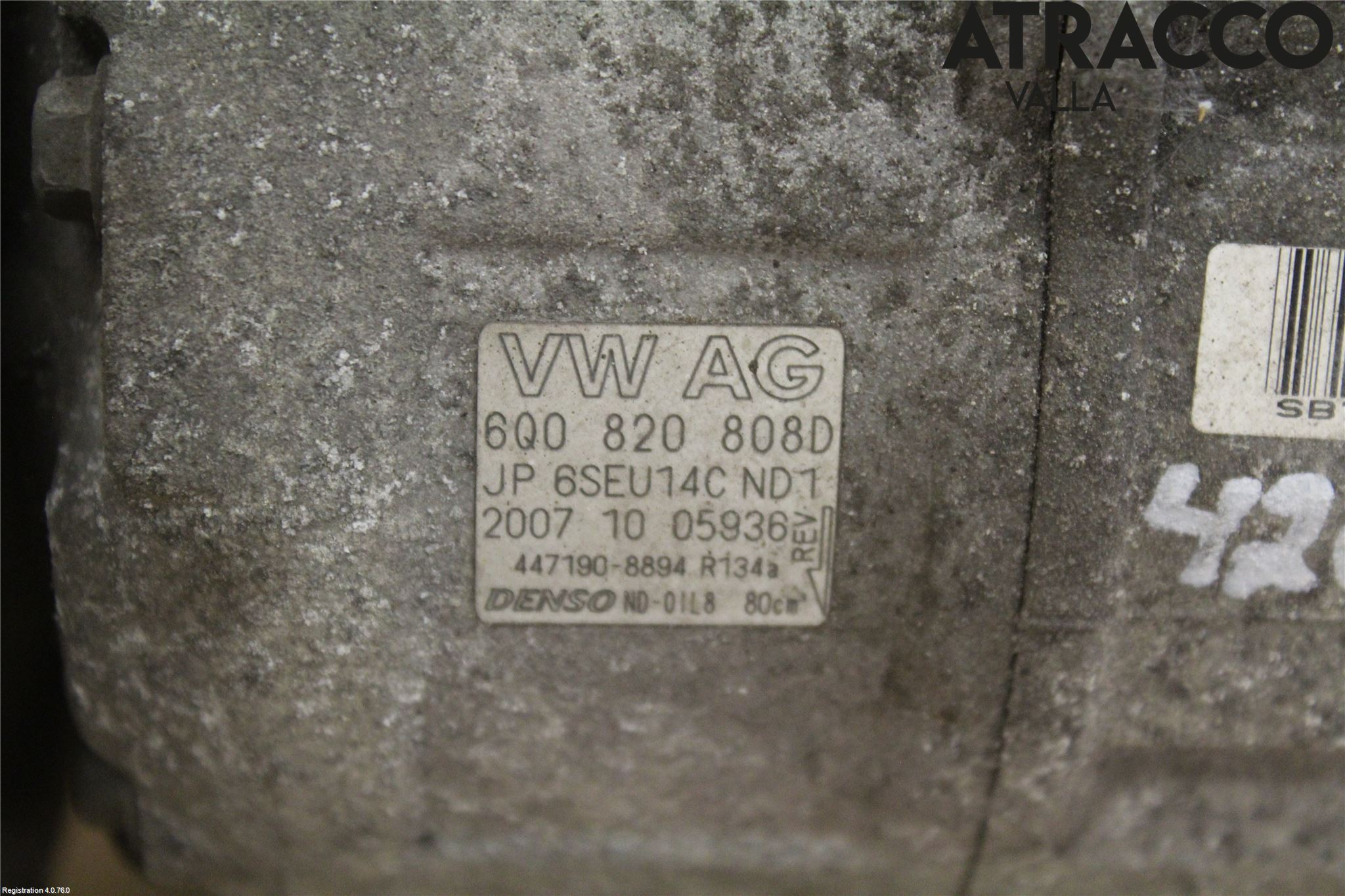 Skoda FABIA 07-14 Varme Ac Kompressor