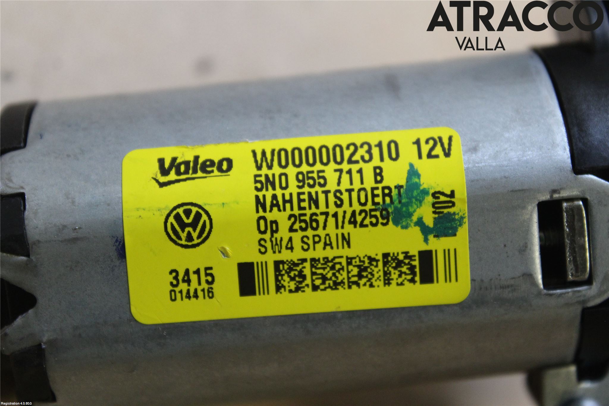 Volkswagen VW TIGUAN 07-16 Viskermotor Bakluke