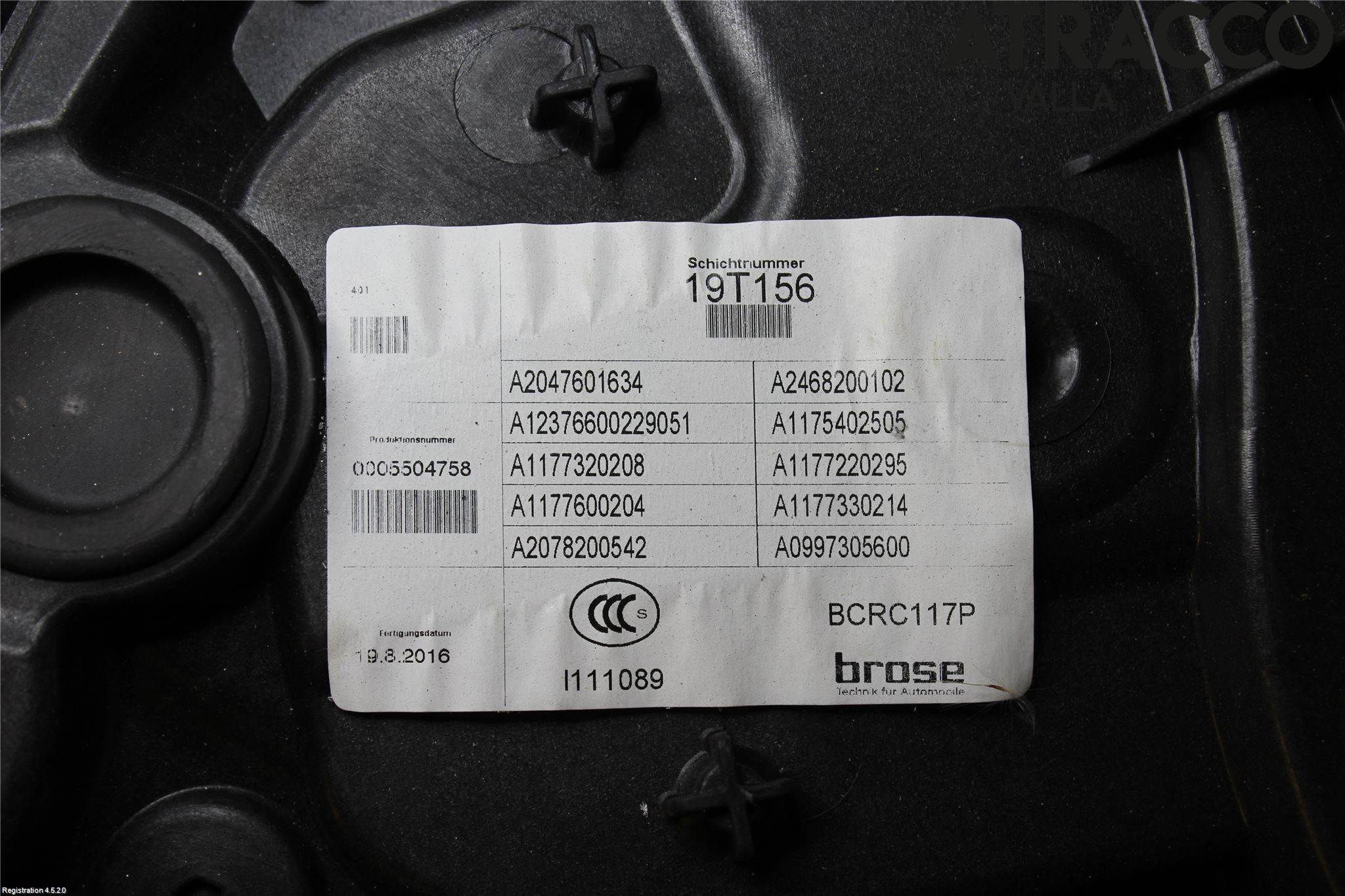 Mercedes-Benz MB CLA-KLASS (C117/X117) 13-19 Vindusheis