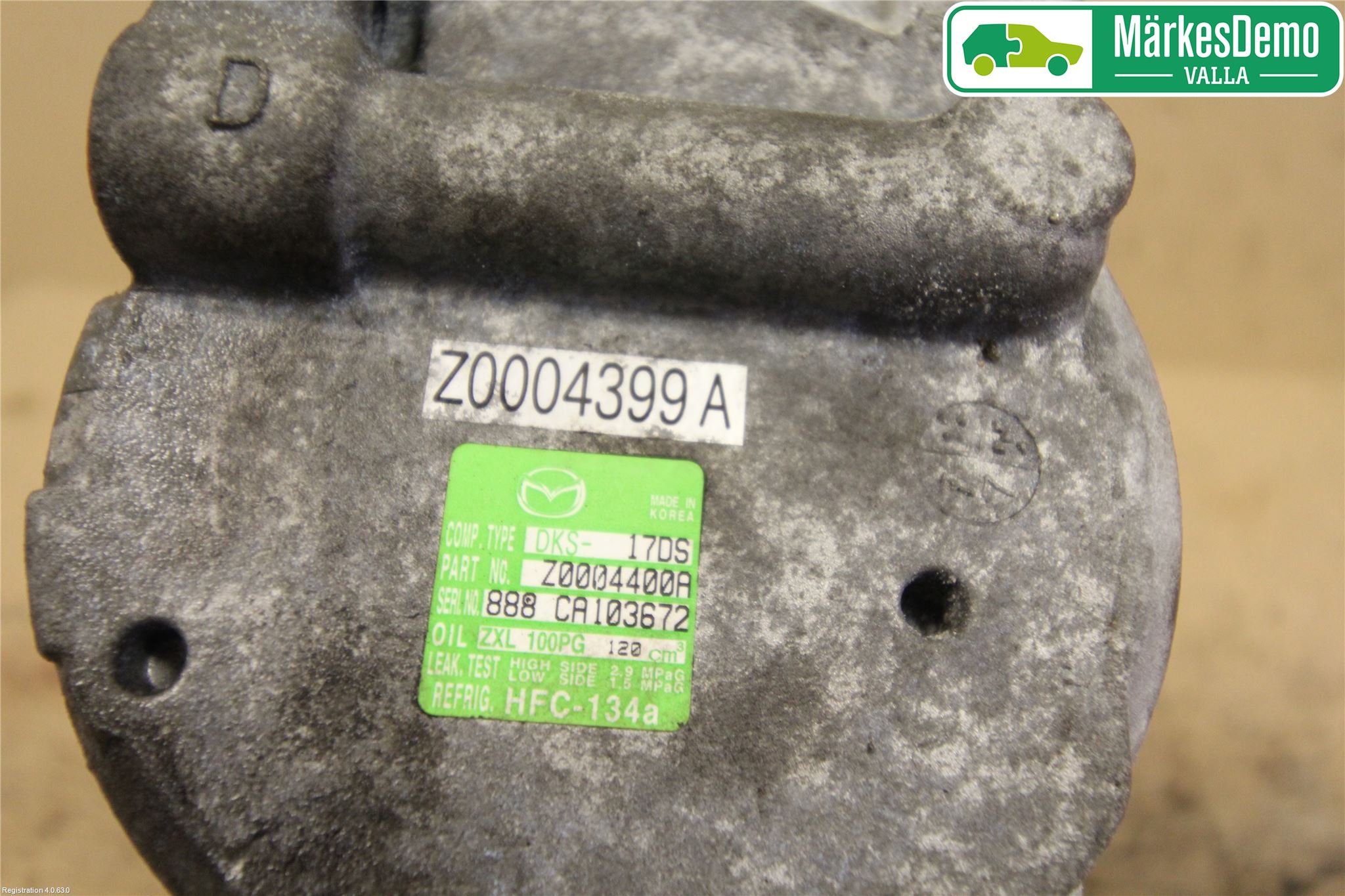 Mazda 6 08-13 Varme Ac Kompressor