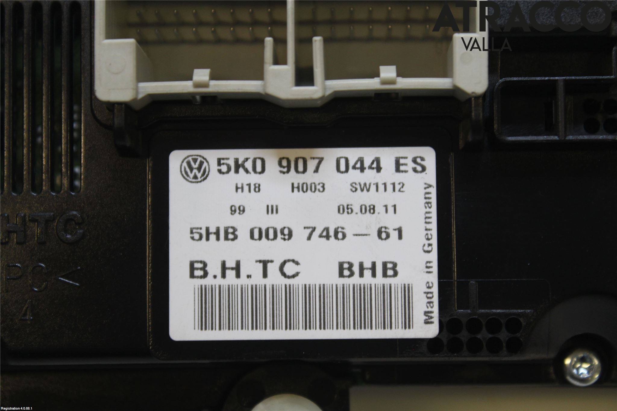 Volkswagen VW GOLF VI 09-13 Varme Ac Betjening-Display
