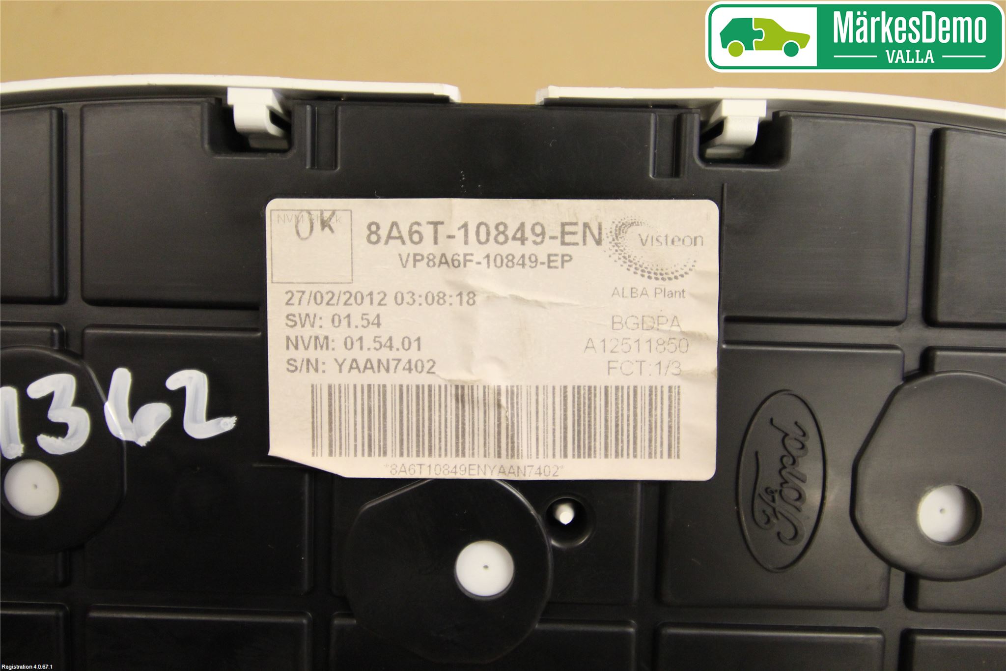 Ford FIESTA 09-12 Instr Kombinert
