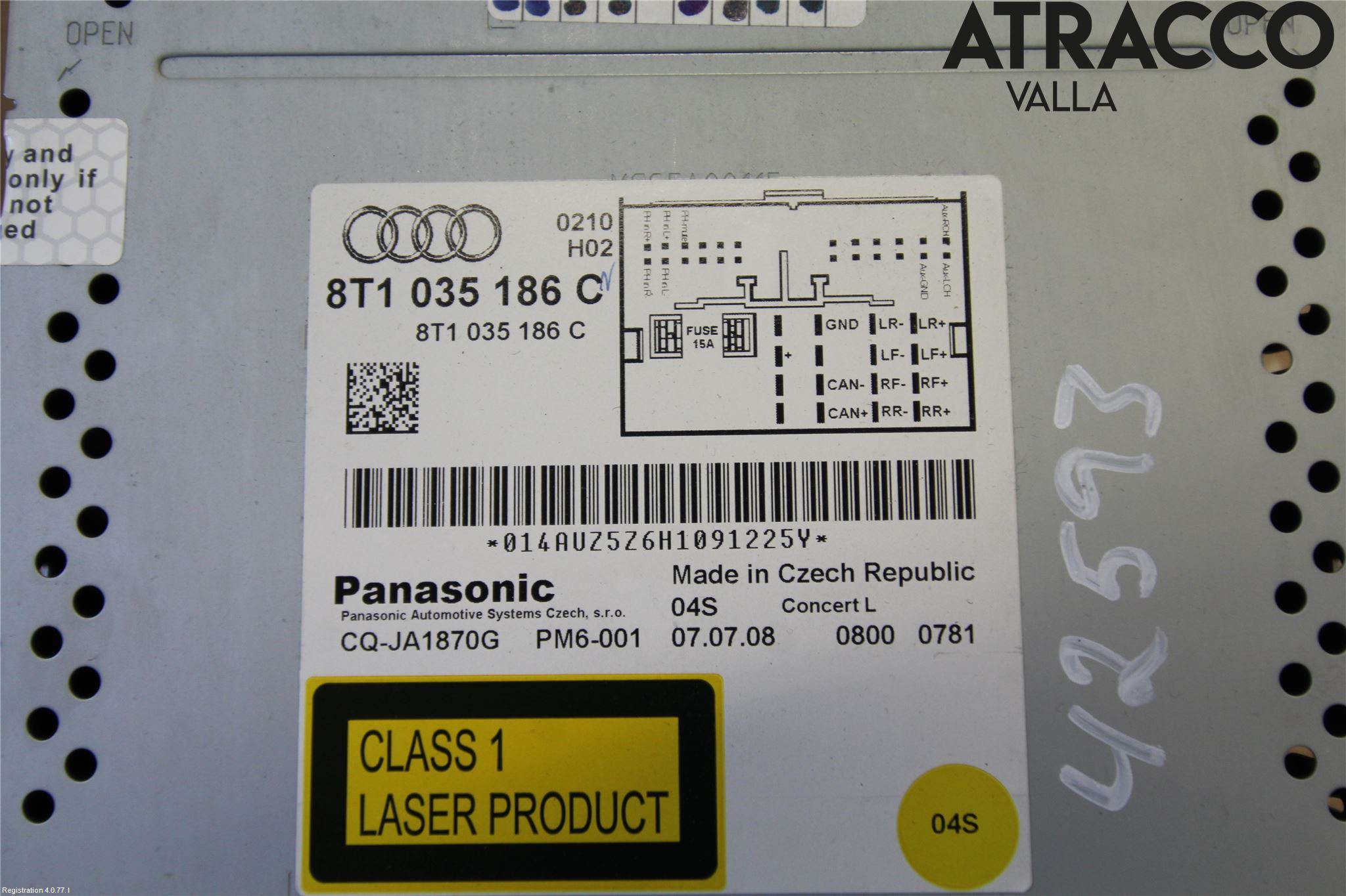 Audi A4/S4 08-11 Stereo Radio Med Cd