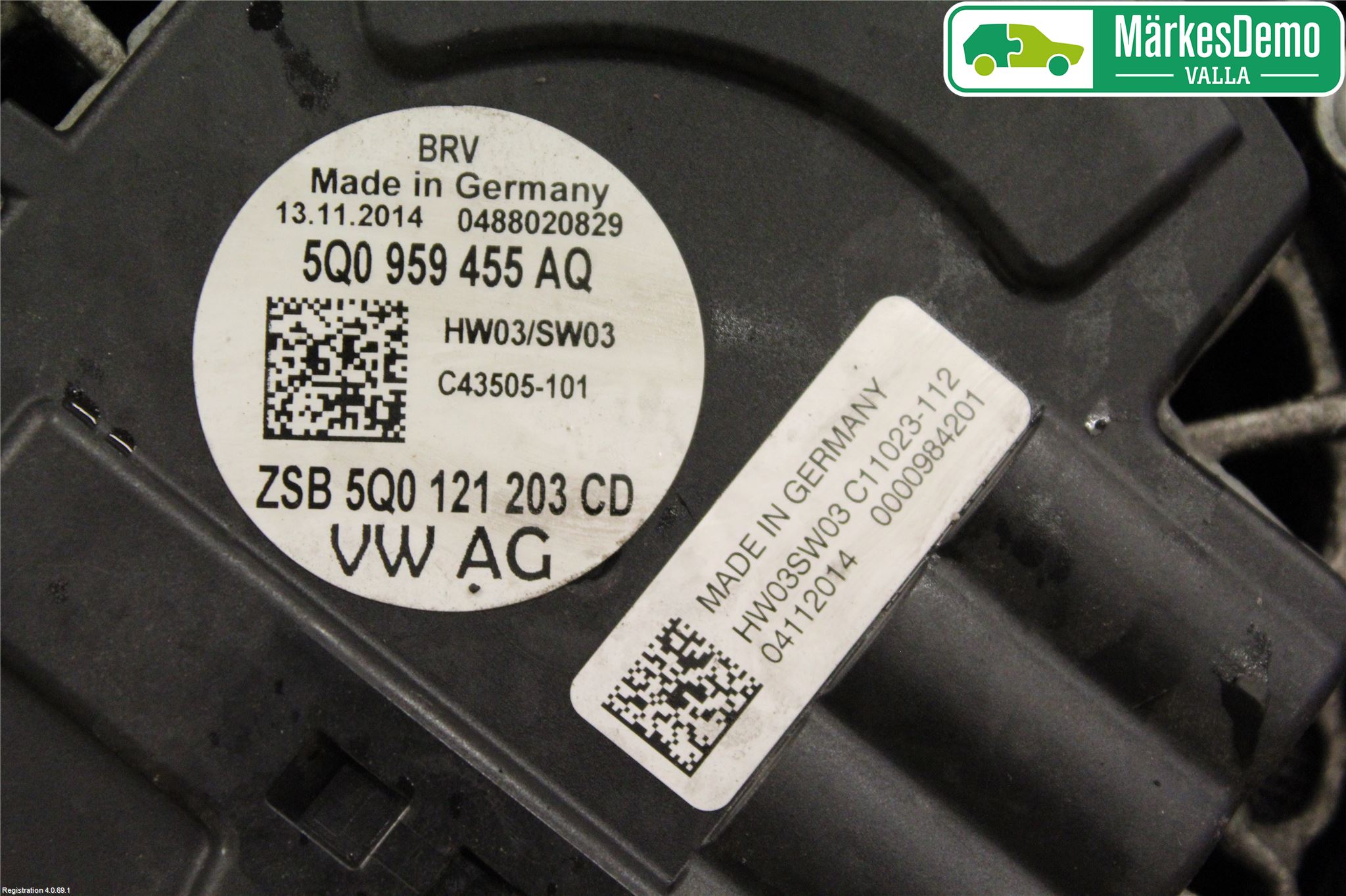 Volkswagen VW GOLF / E-GOLF VII 13-20 Kjølevifte Elektrisk