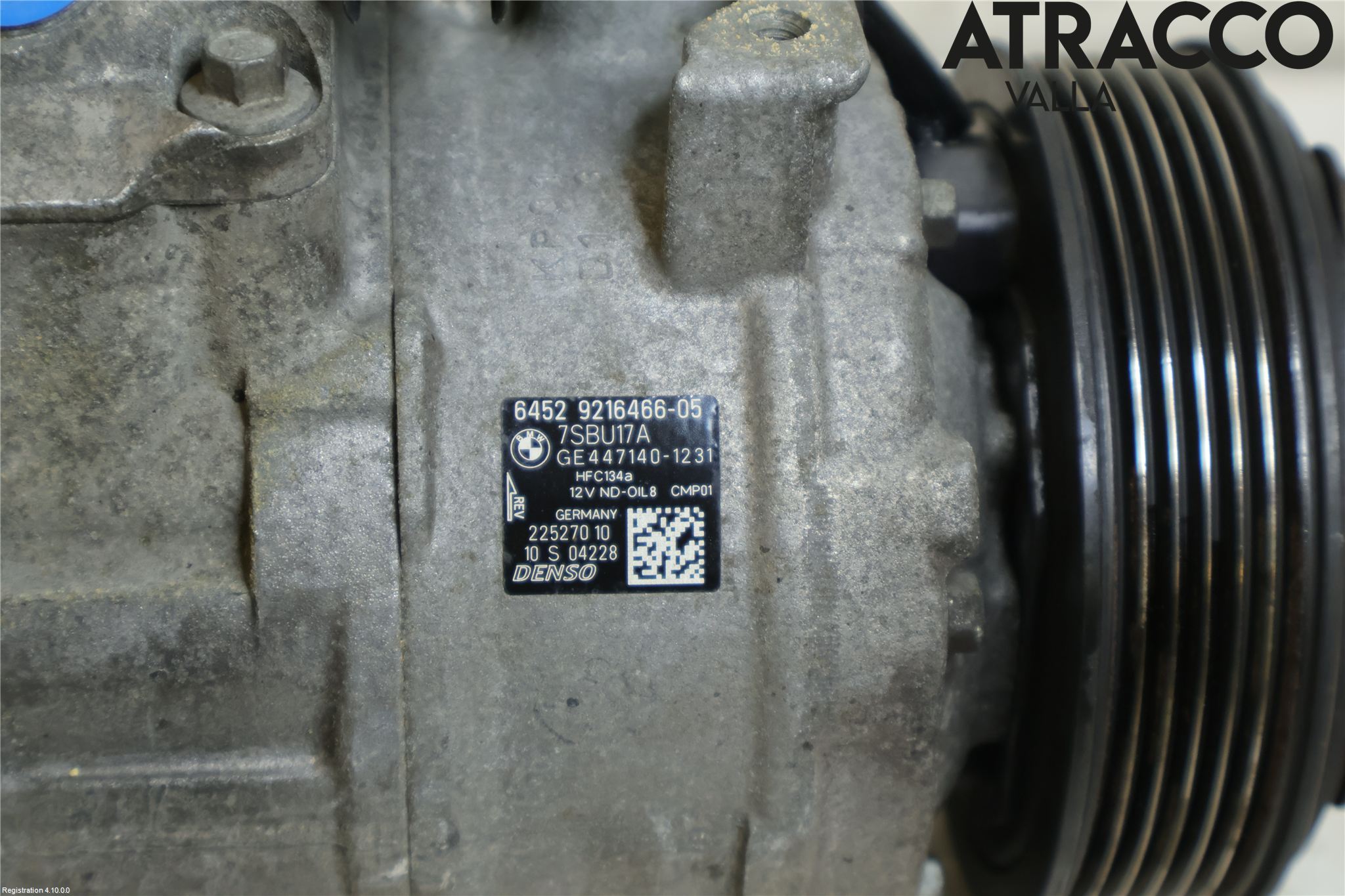 BMW 5 F10/F11/F18 09-17 Varme Ac Kompressor