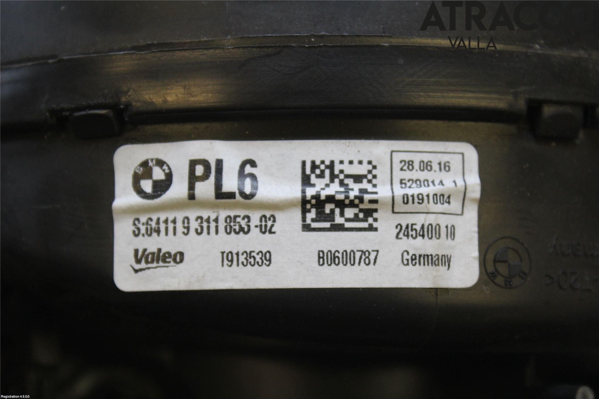 BMW 5 F10/F11/F18 09-17 Varmeapparat Viftemotor