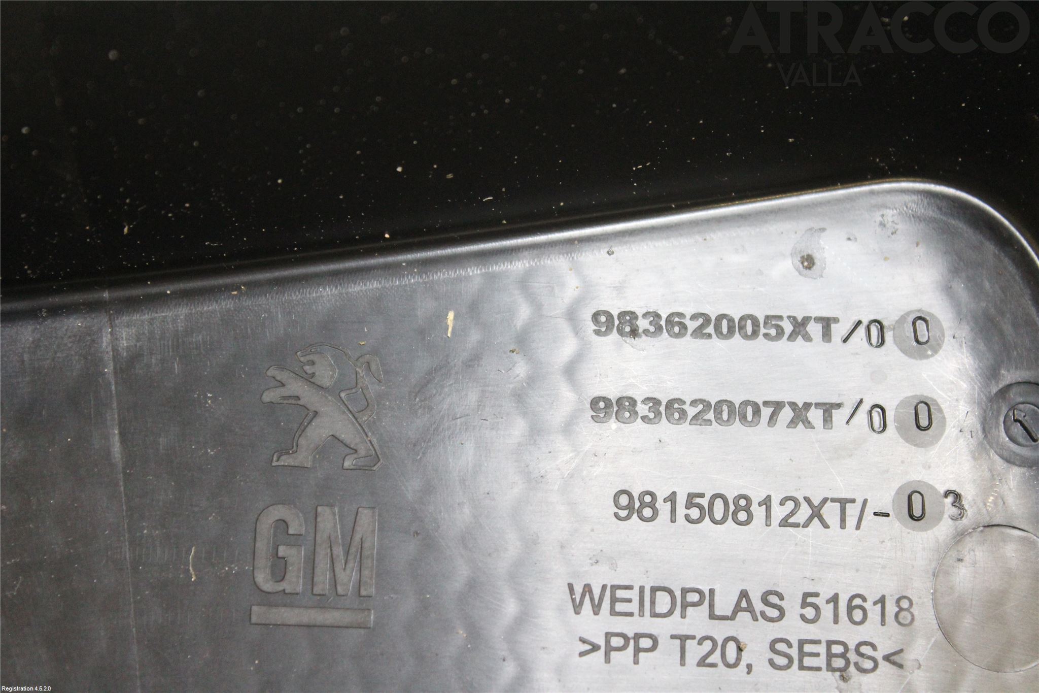 Peugeot 5008 17-24 Visker Deksel-Grill-Under Frr