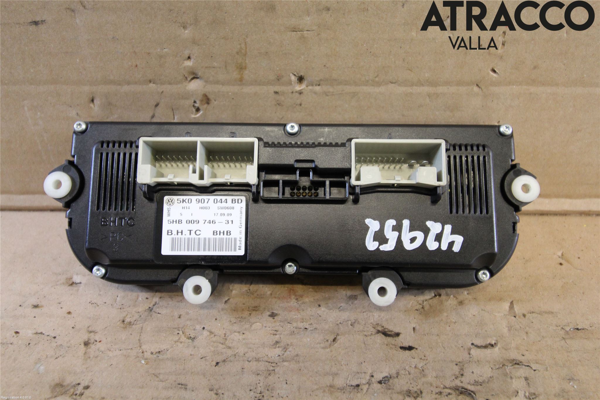 Volkswagen VW GOLF VI 09-13 Varme Ac Betjening-Display