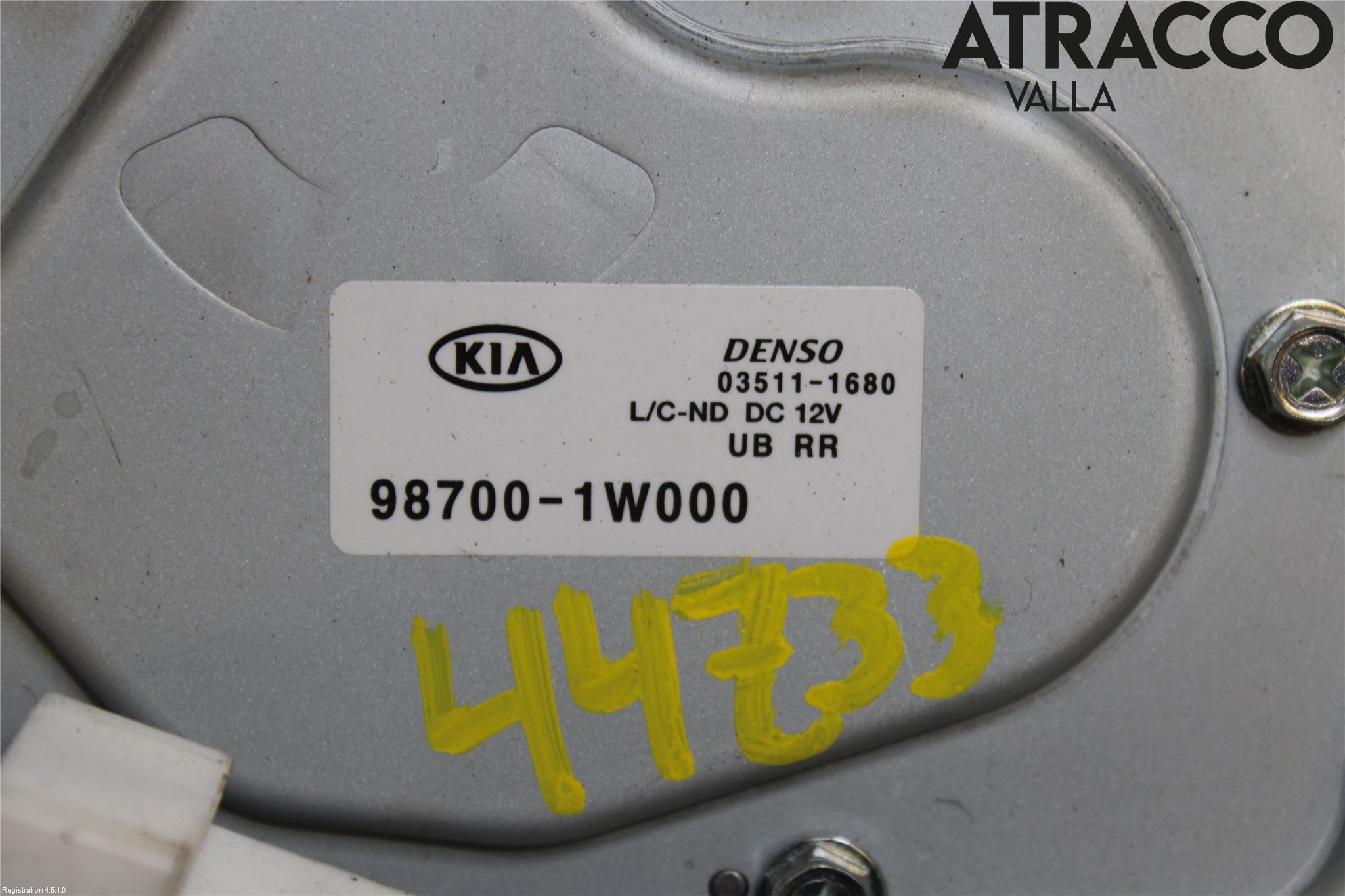 Kia RIO 12-16 Viskermotor Bakluke