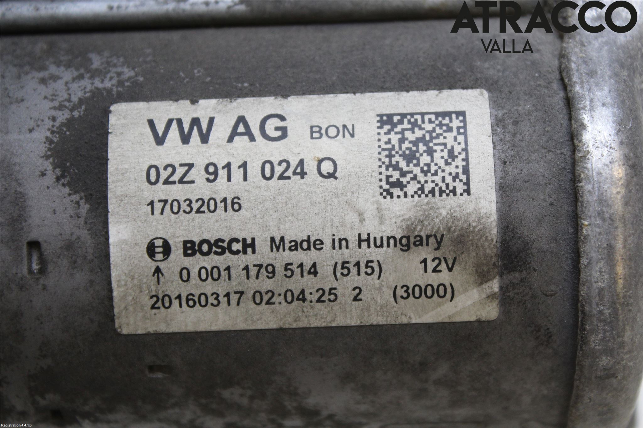 Volkswagen VW PASSAT 15-19 Startmotor