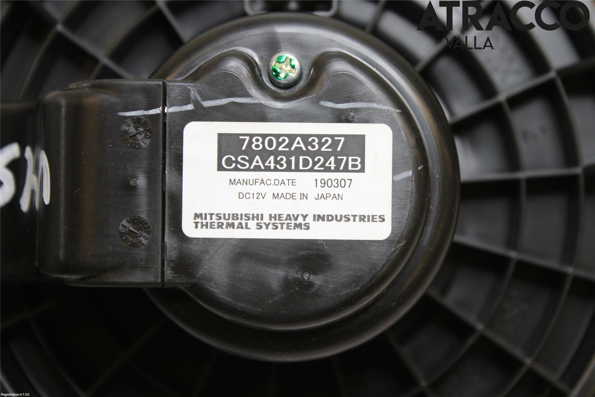 Mitsubishi OUTLANDER 13-21 Varmeapparat Viftemotor