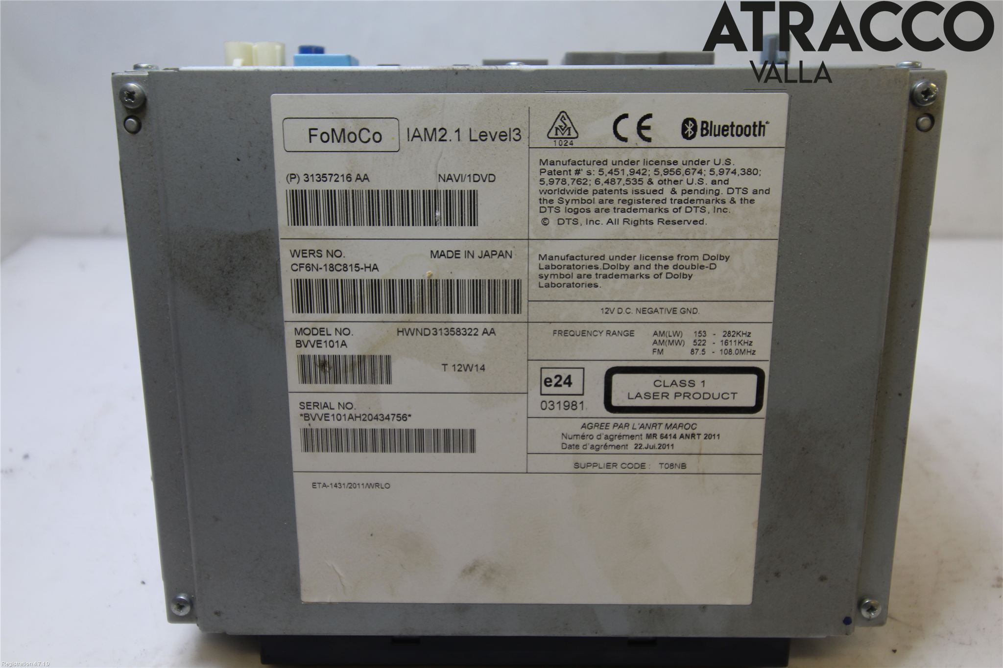 Volvo XC70 08-13 Stereo Radio Med Cd