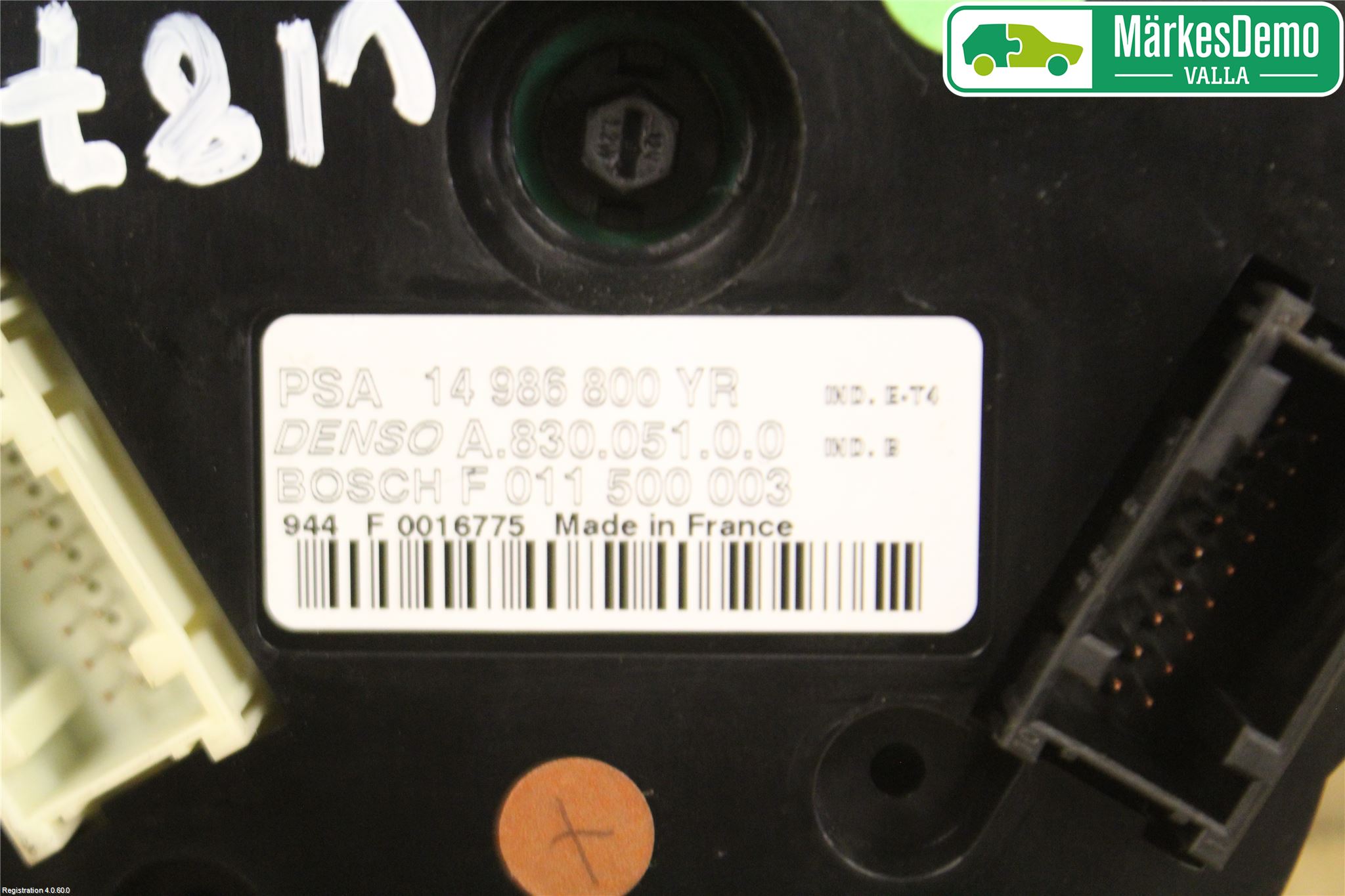Peugeot 807 Varme Ac Betjening-Display