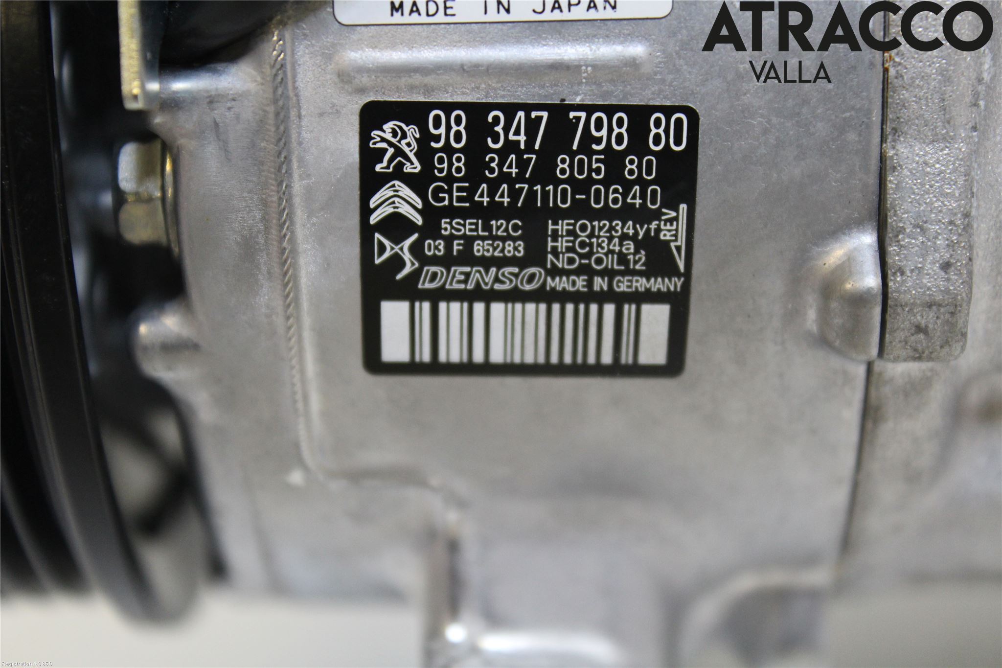 Peugeot 2008/E-2008 20- Varme Ac Kompressor