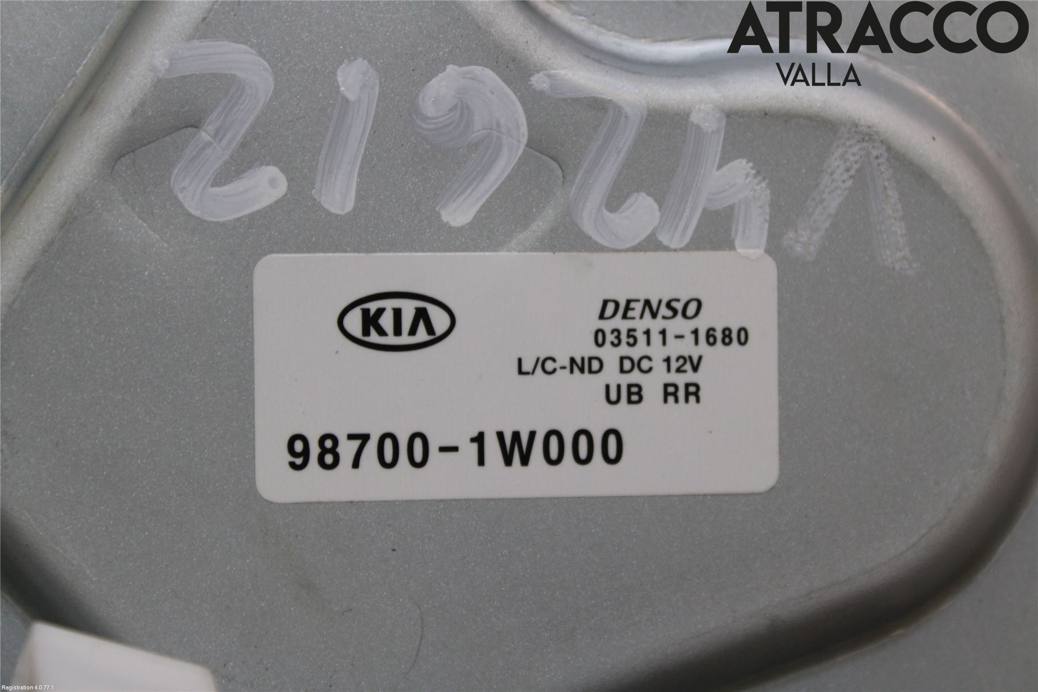 Kia RIO 12-16 Viskermotor Bakluke