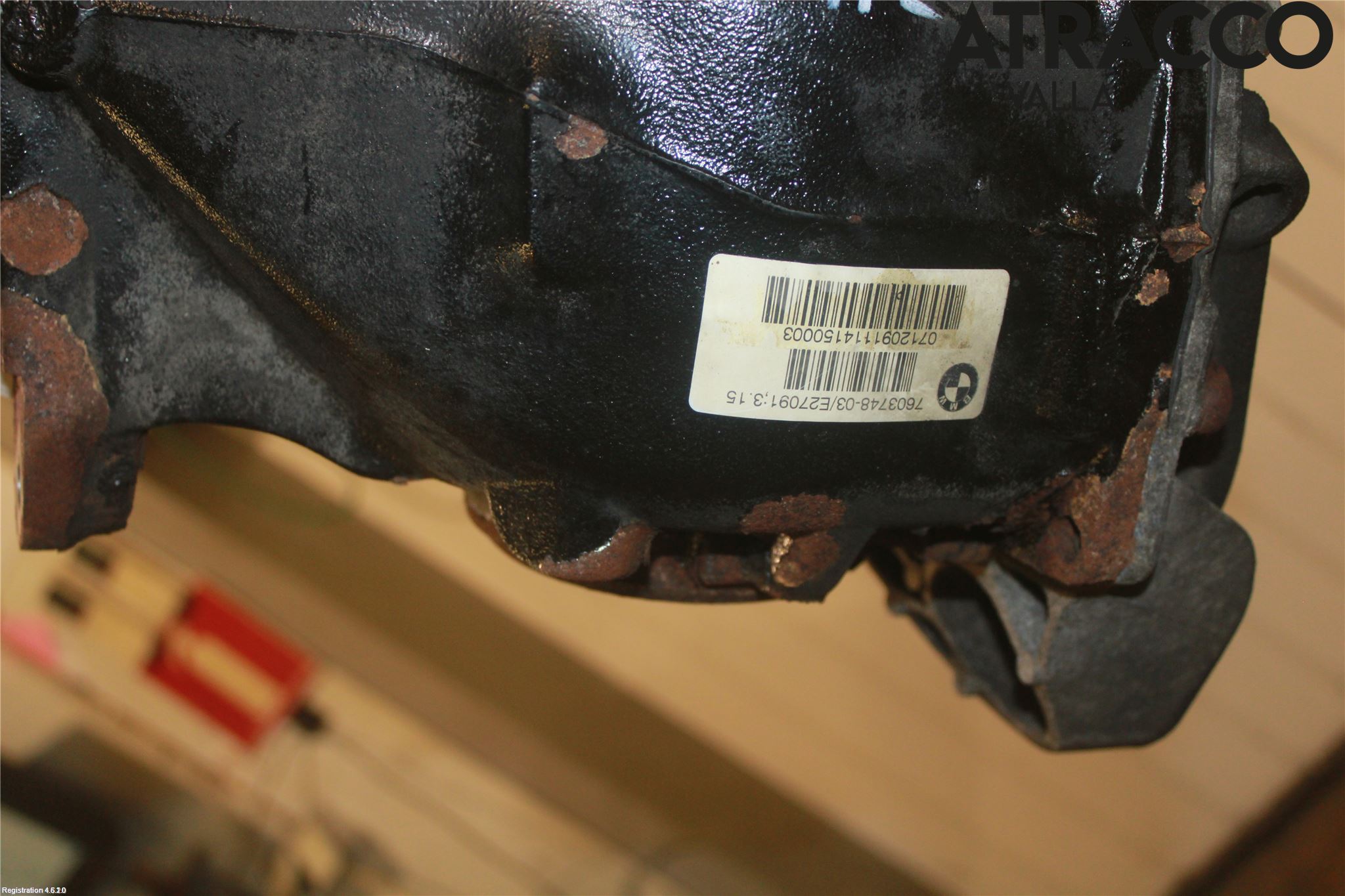BMW 3 F30/F31/F80 12-19 Bakaksel Kardang Bak -Diff