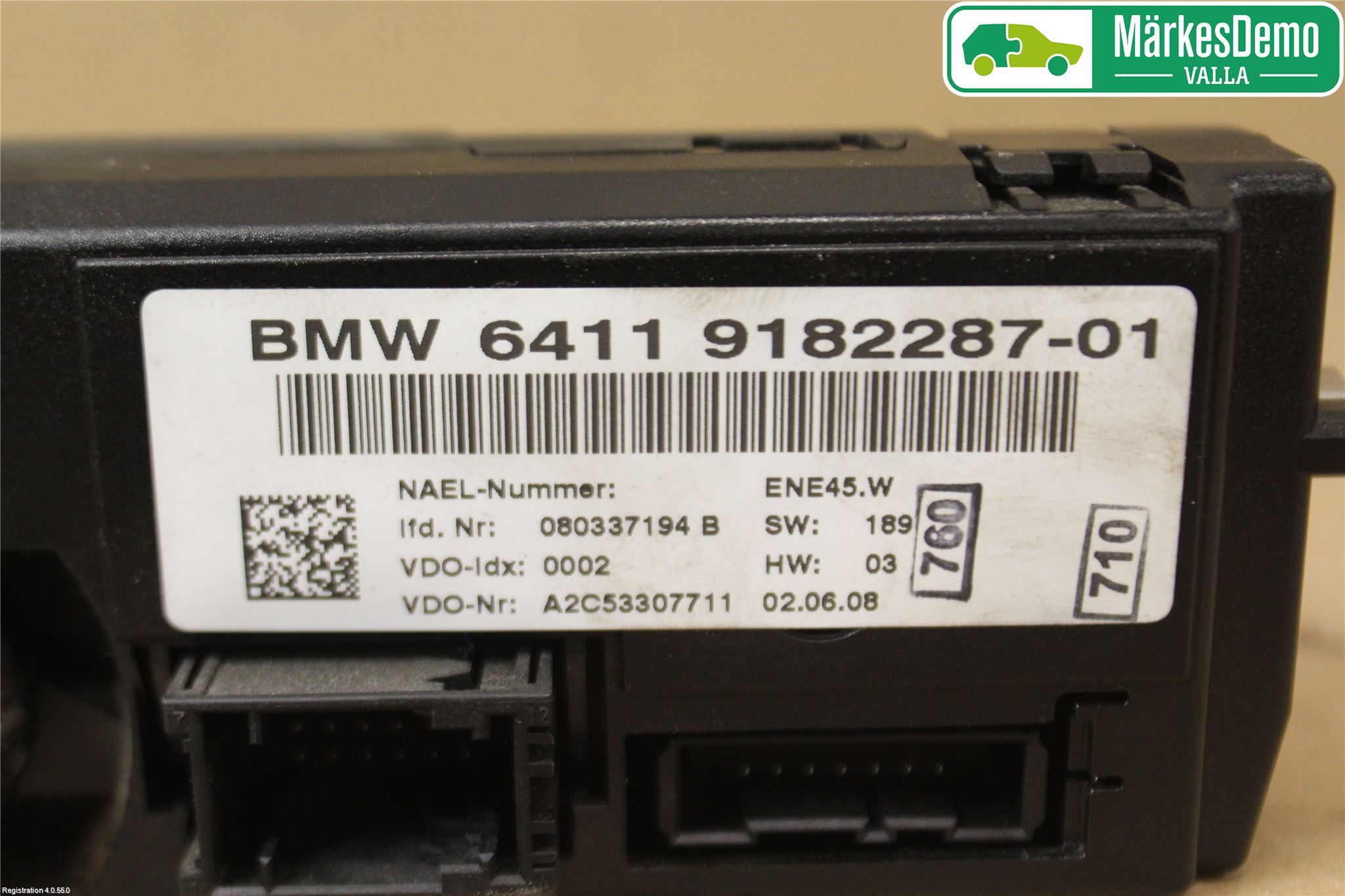 BMW 3 E90/91 SED/TOU 05-12 Varme Ac Betjening-Display