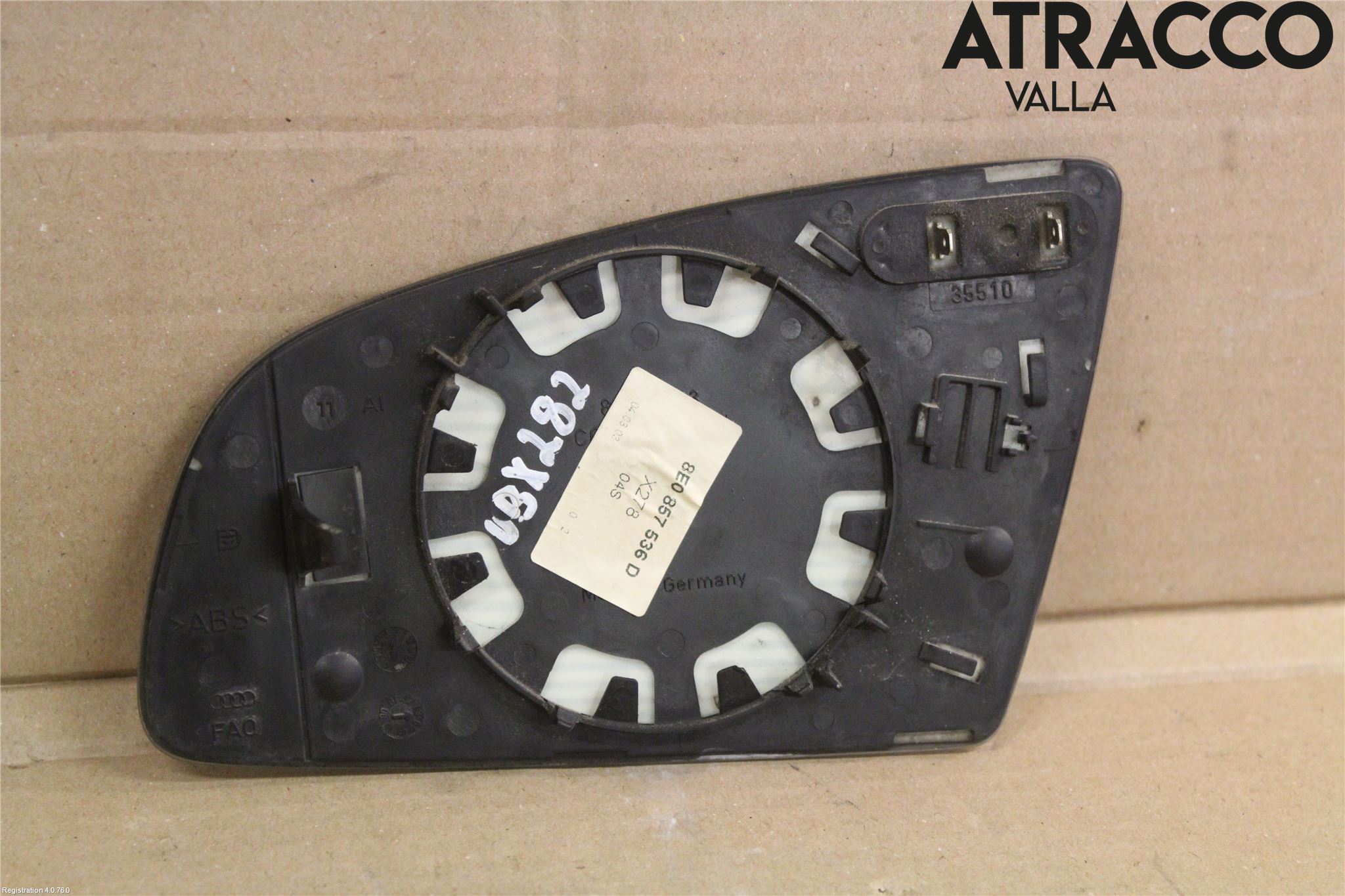 Audi A4/S4 01-05 Speil Glass H