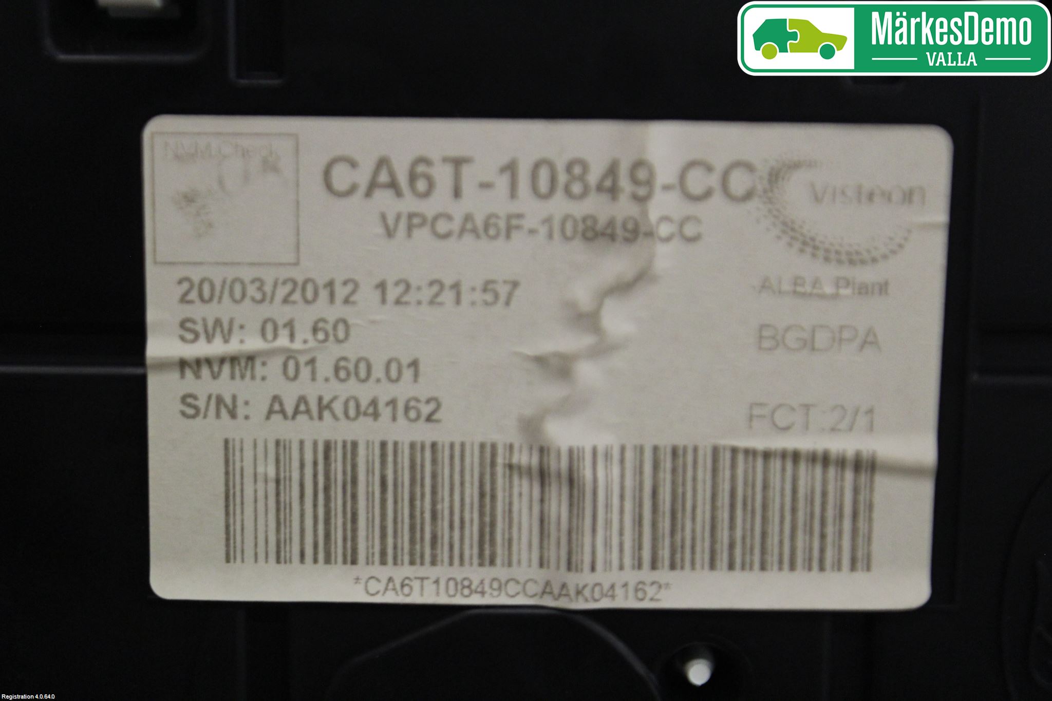 Ford FIESTA 09-12 Instr Kombinert