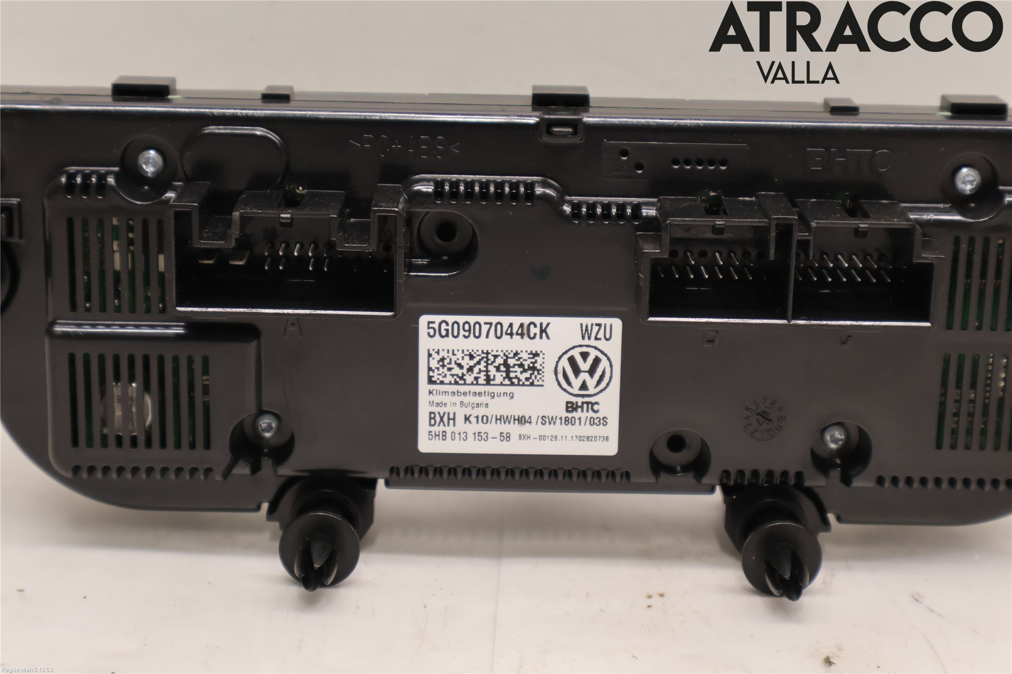 Volkswagen VW TOURAN 16- Varme Ac Betjening-Display