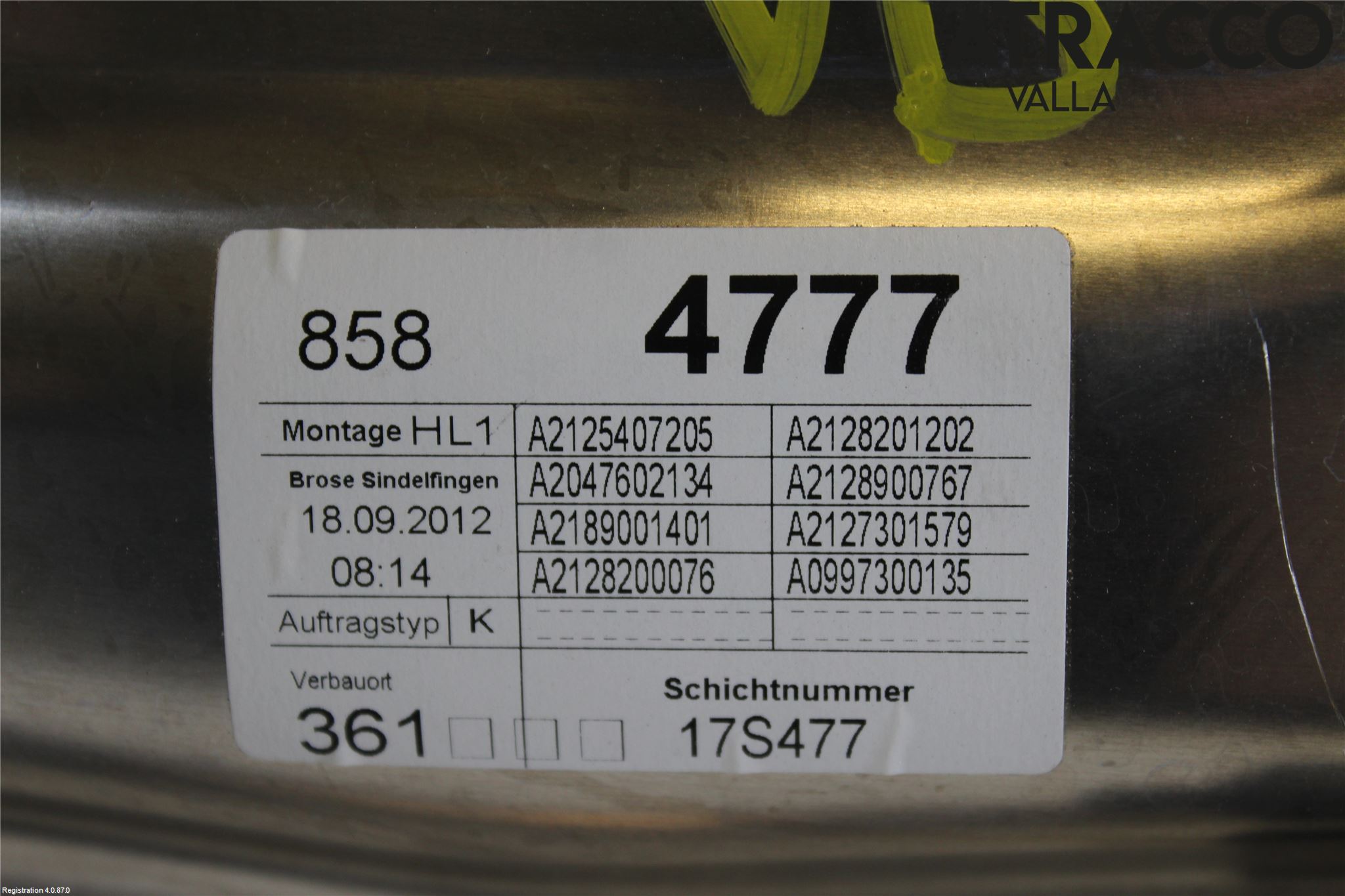 Mercedes-Benz MB E-KLASS (W212) 09-16 Vindusheis El Komp