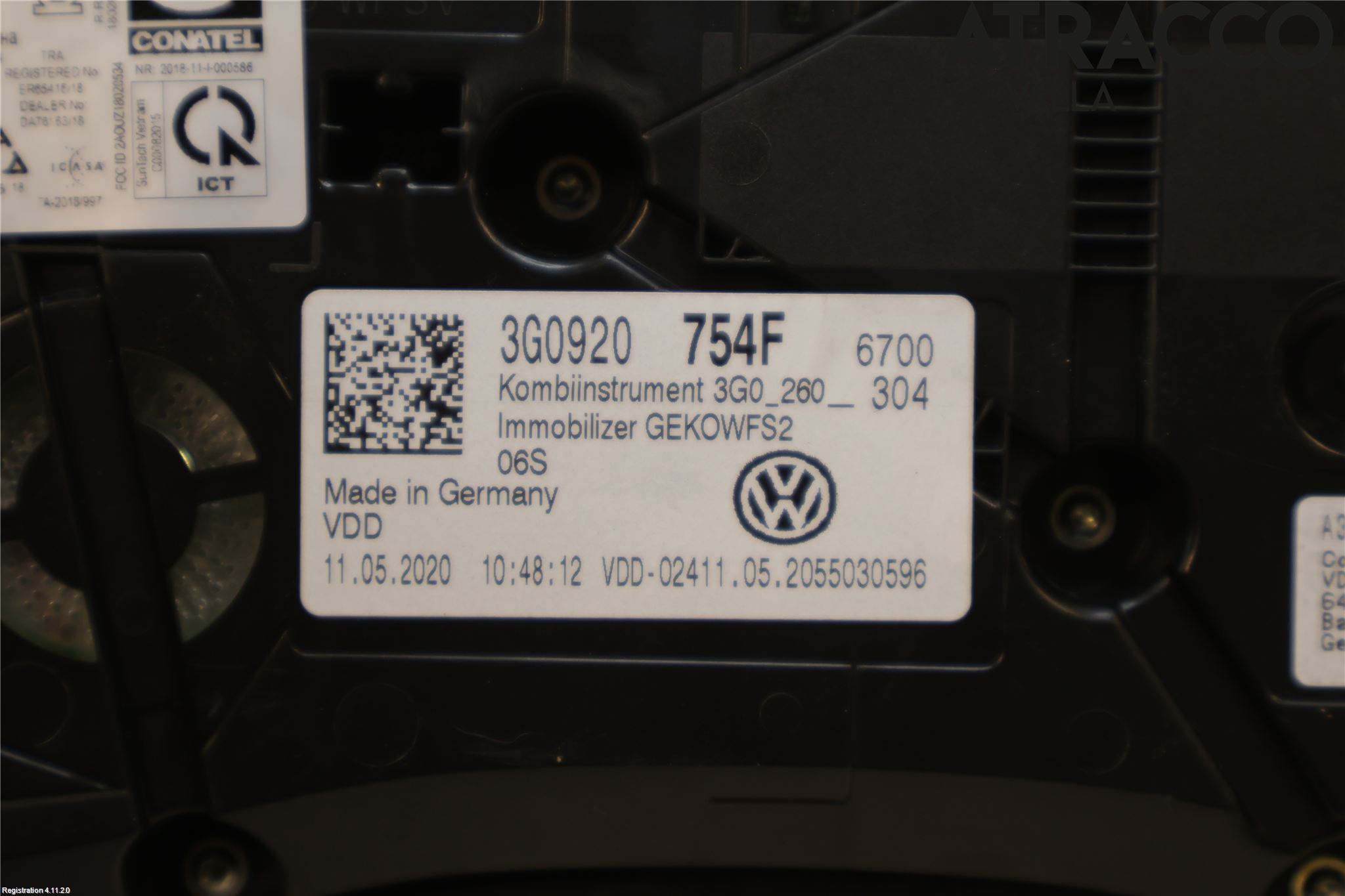 Volkswagen VW PASSAT 15-19 Instr Kombinert