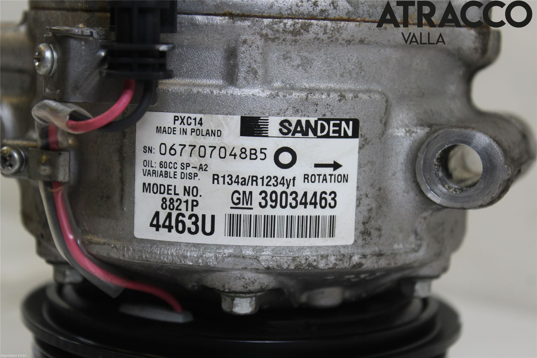 Opel ASTRA K 16-22 Varme Ac Kompressor