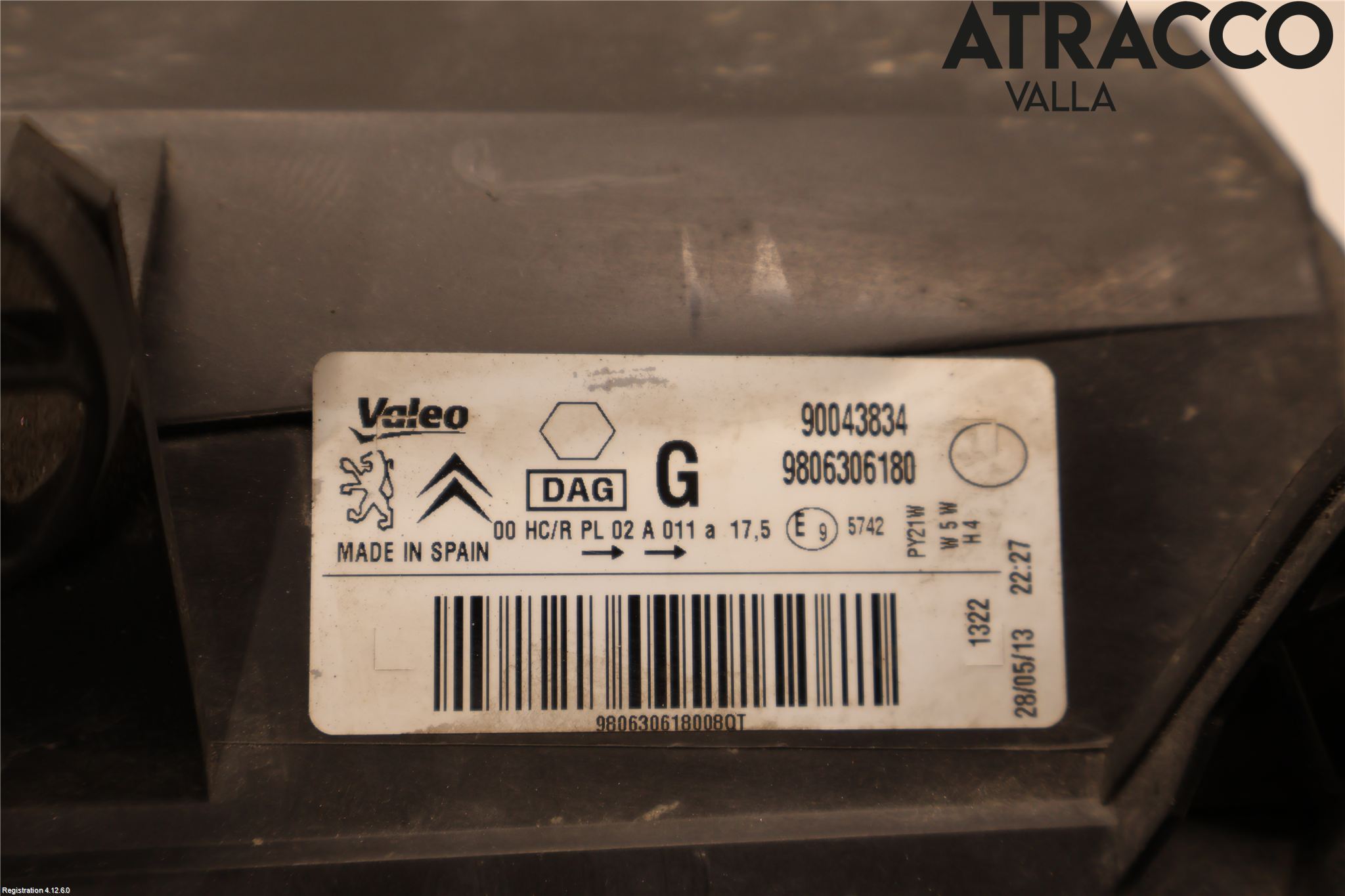 Citroen BERLINGO 08-18 Frontlykt Venstre