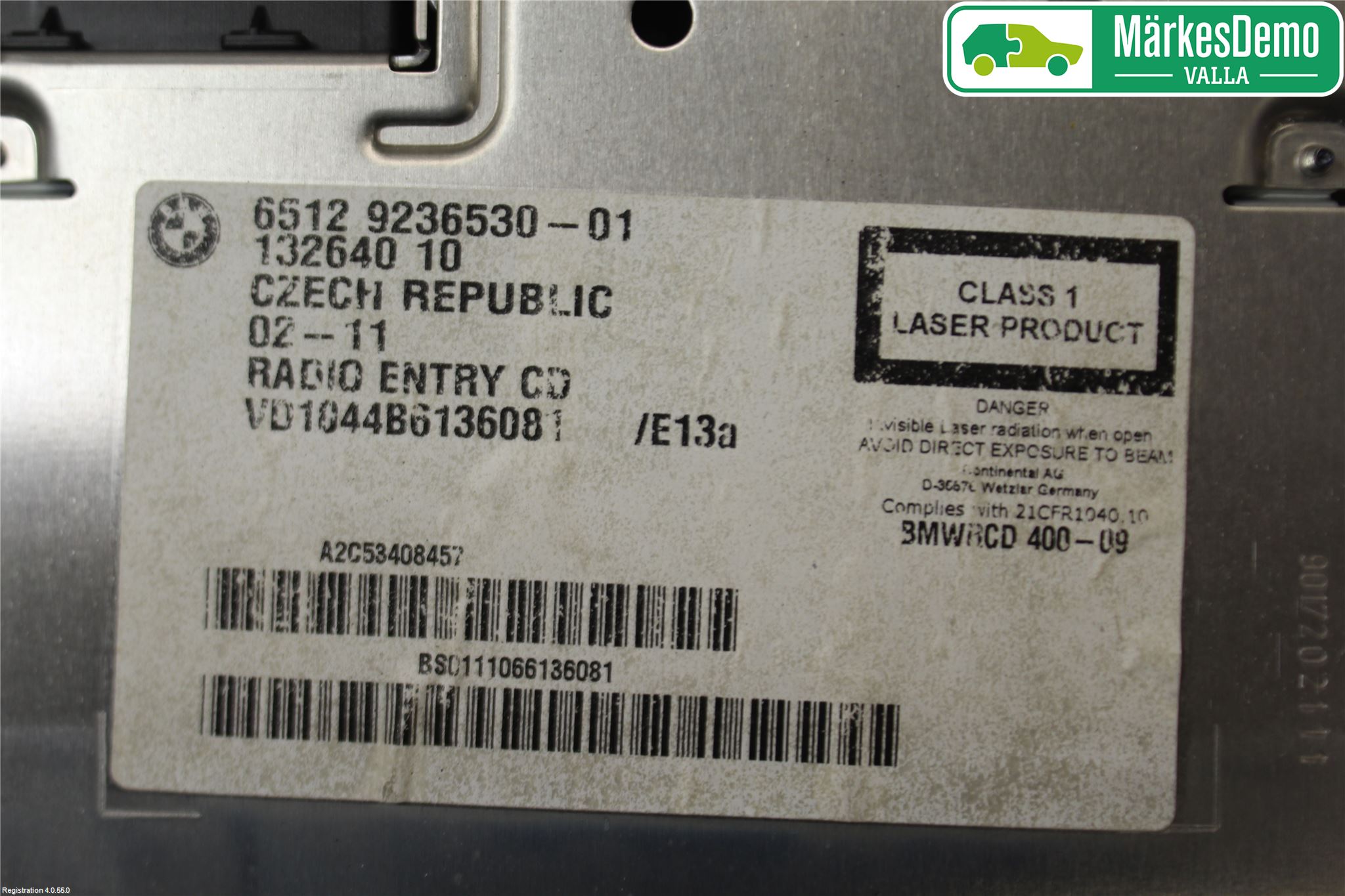 BMW X1 E84 10-15 Stereo Radio Med Cd