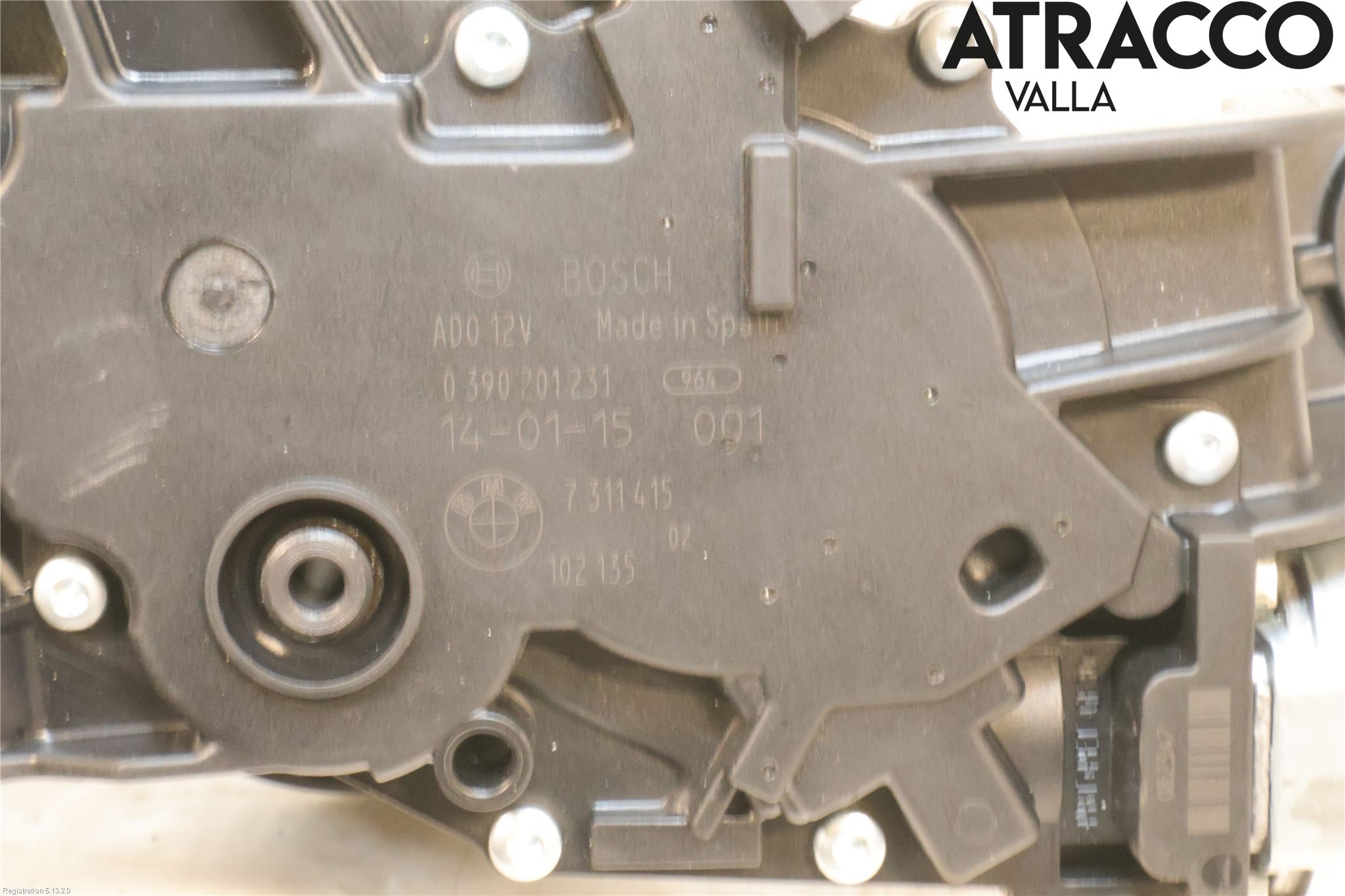 BMW 3 F30/F31/F80 12-19 Viskermotor Bakluke