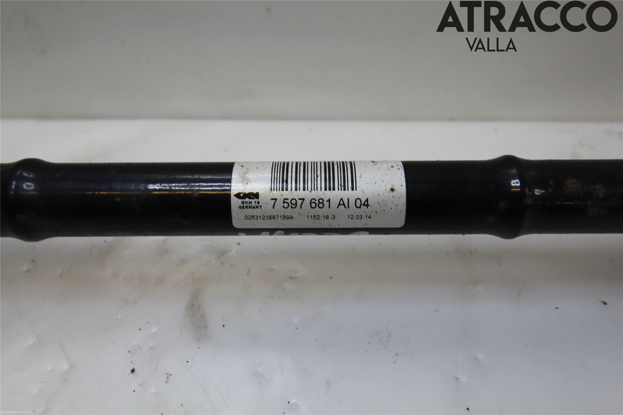 BMW 3 F30/F31/F80 12-19 Drivaksel Bak Kompl Venstre