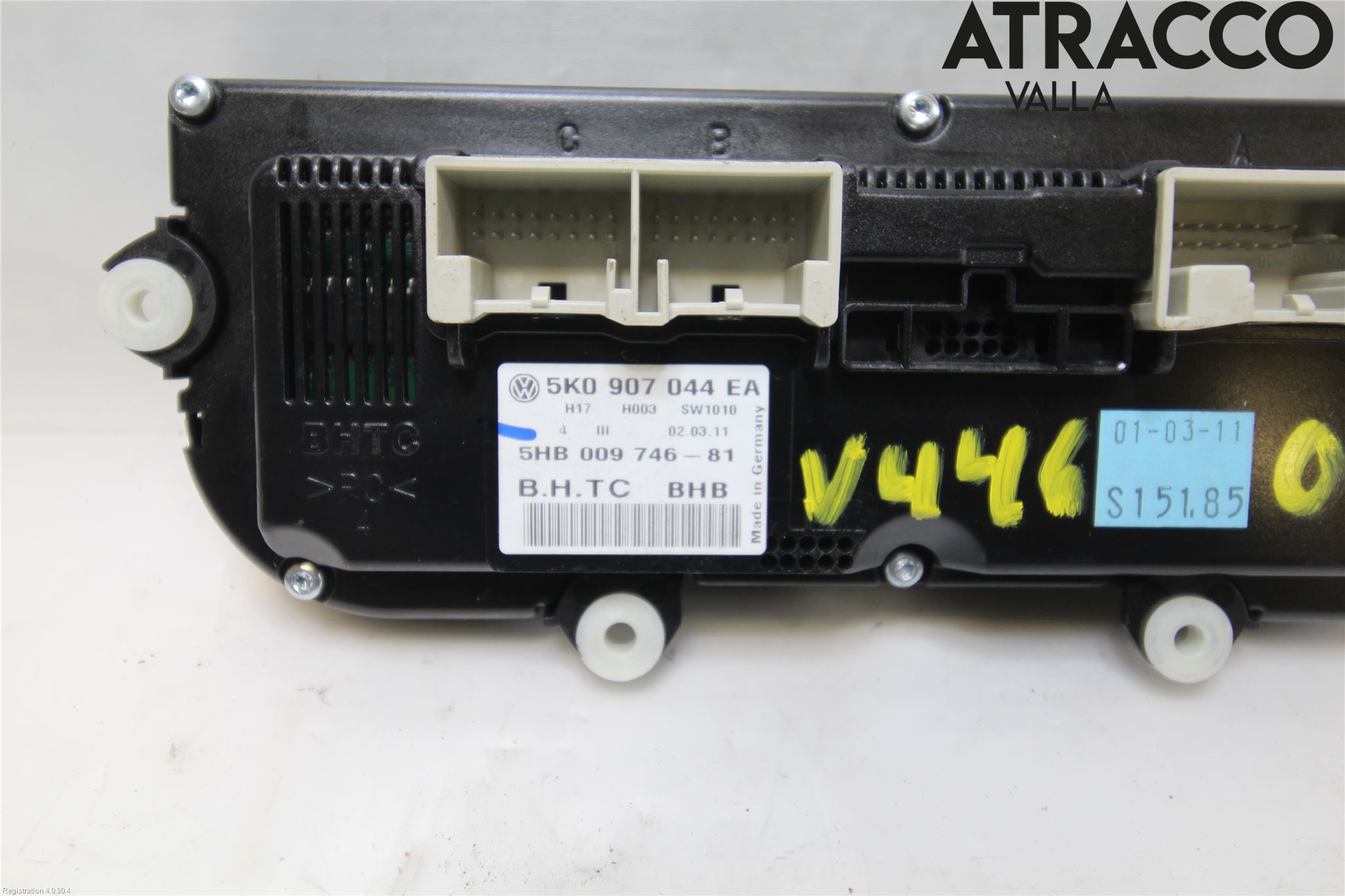 Volkswagen VW PASSAT 11-14 Varme Ac Betjening-Display